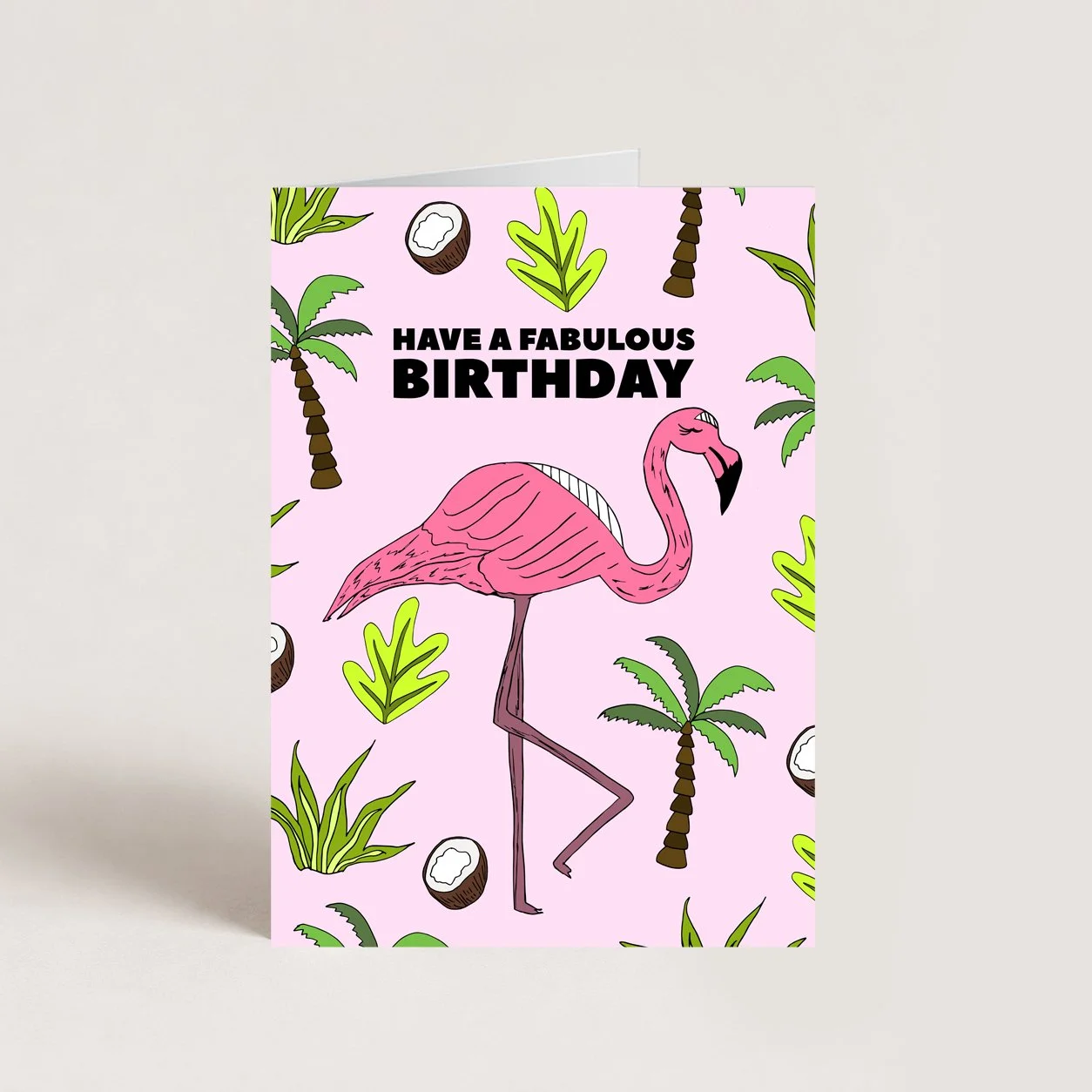 Flamingo Birthday Card