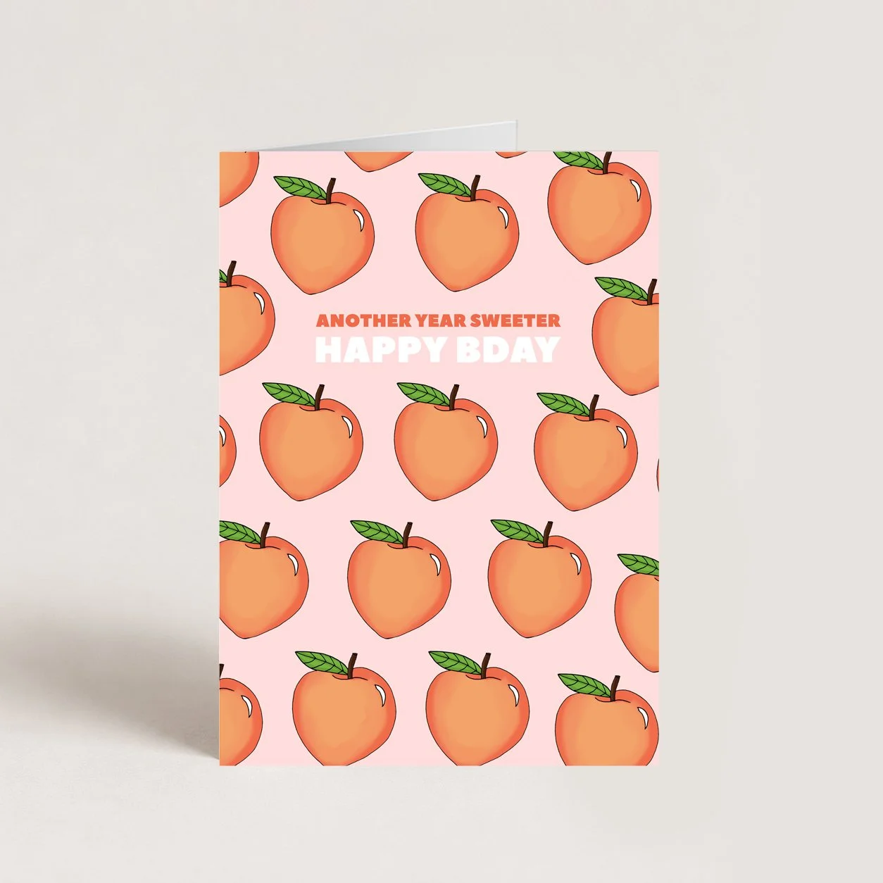 Peach Birthday Card