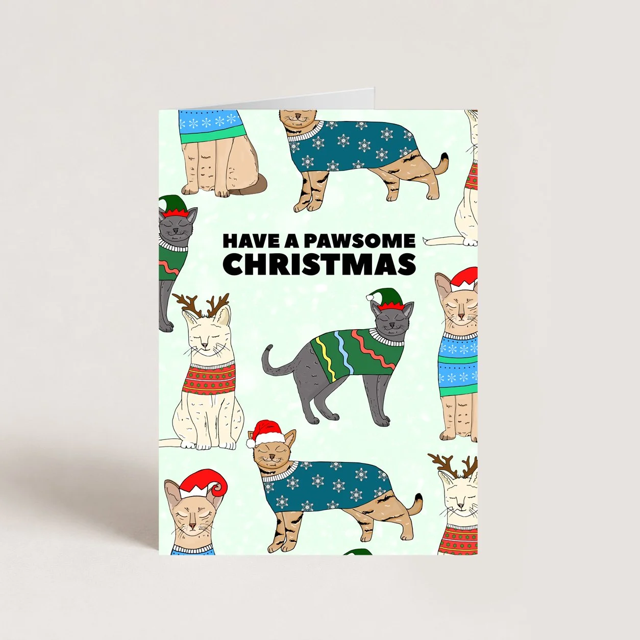 Cats Christmas Card