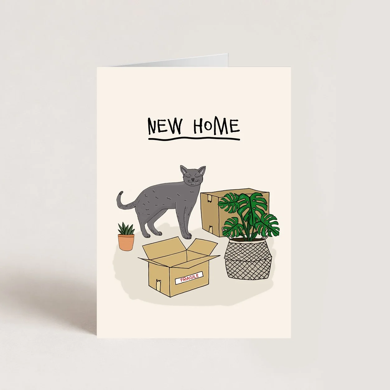 New Home Cat Card