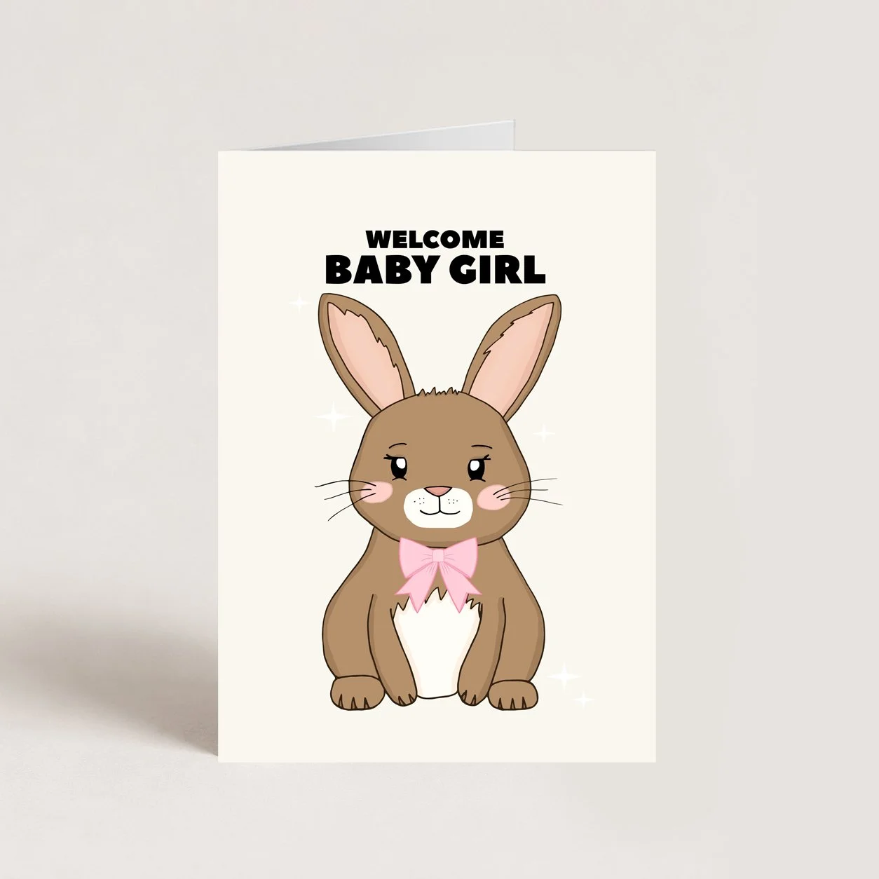Bunny Baby Girl Card II