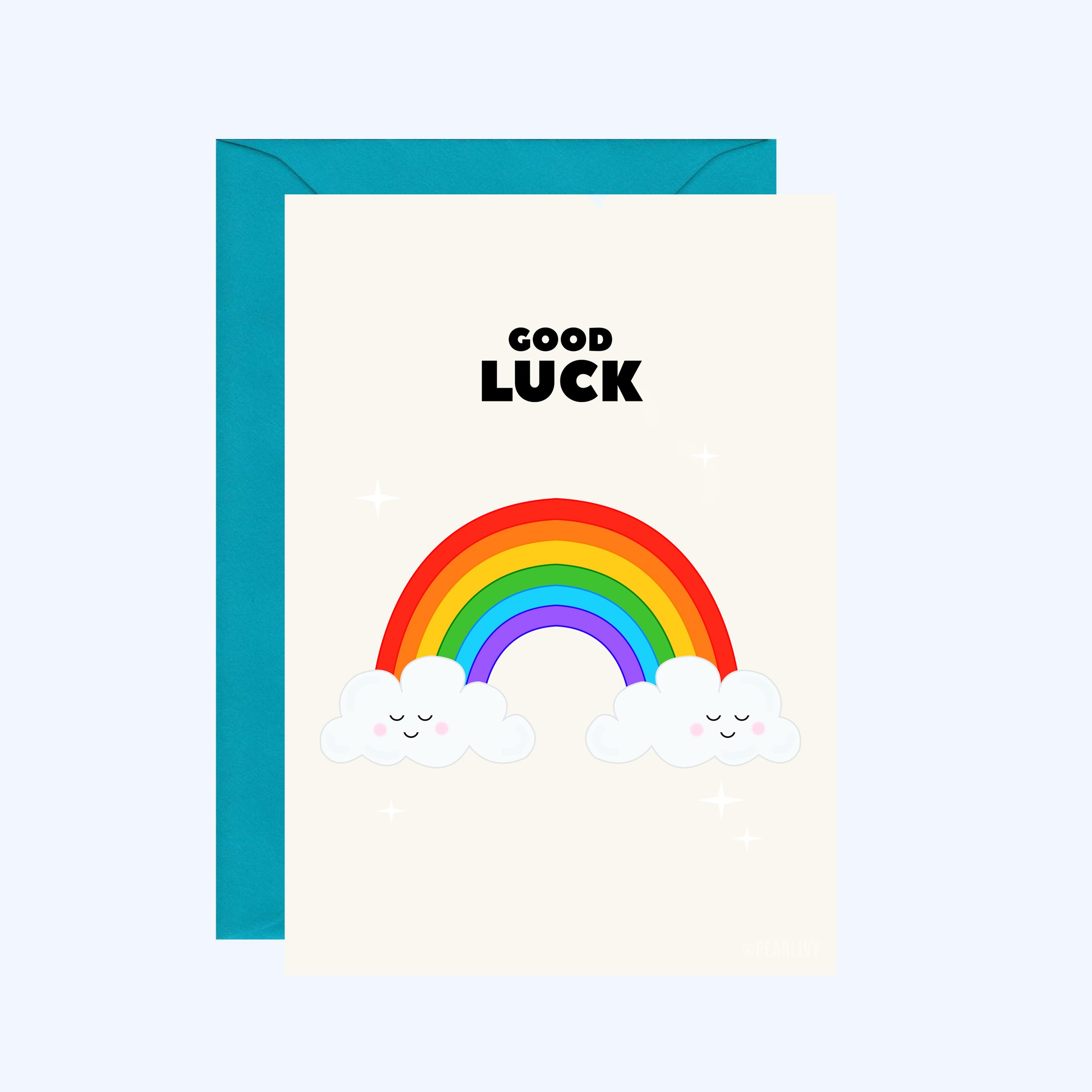 Rainbow Good Luck Card
