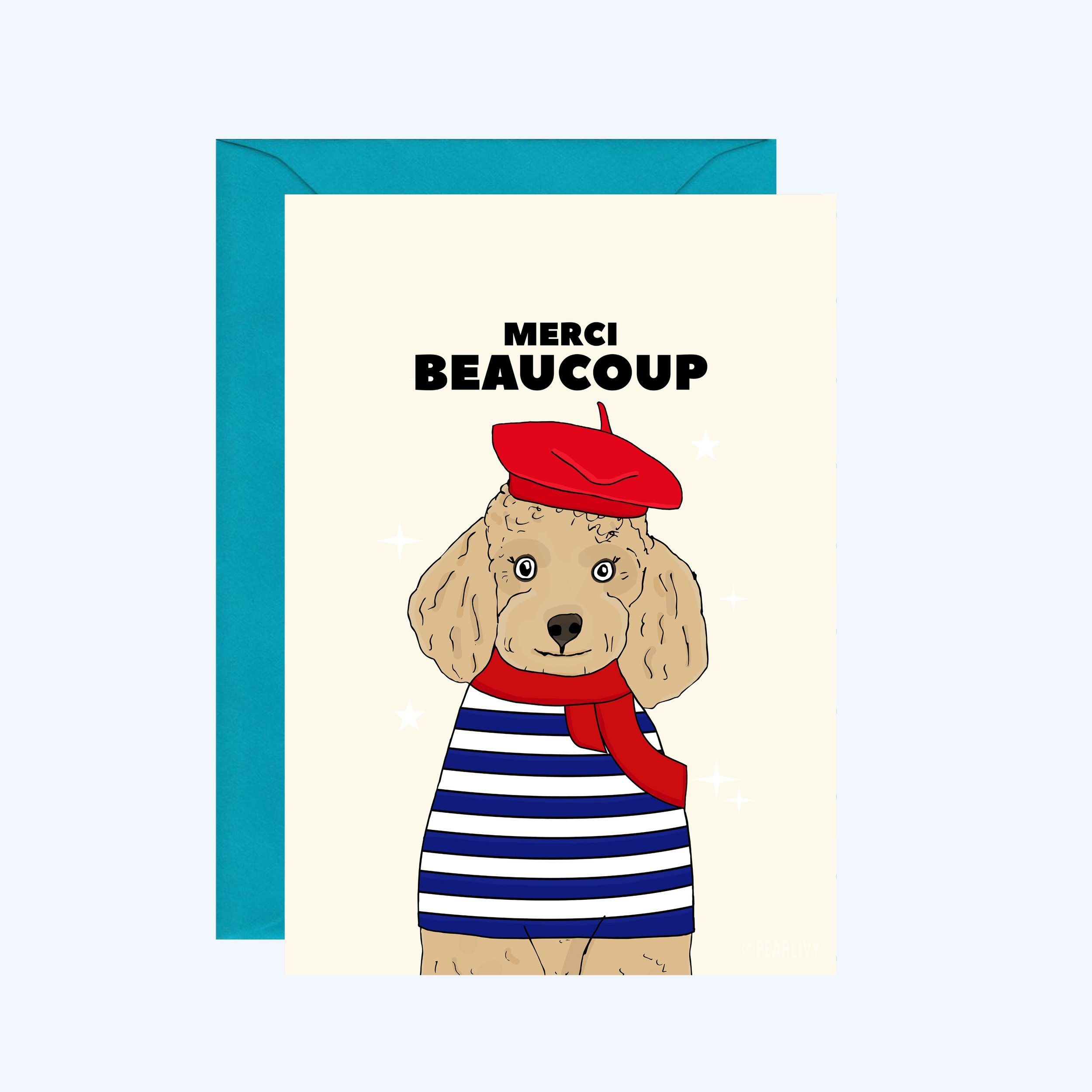 Merci Beacoup Dog Card