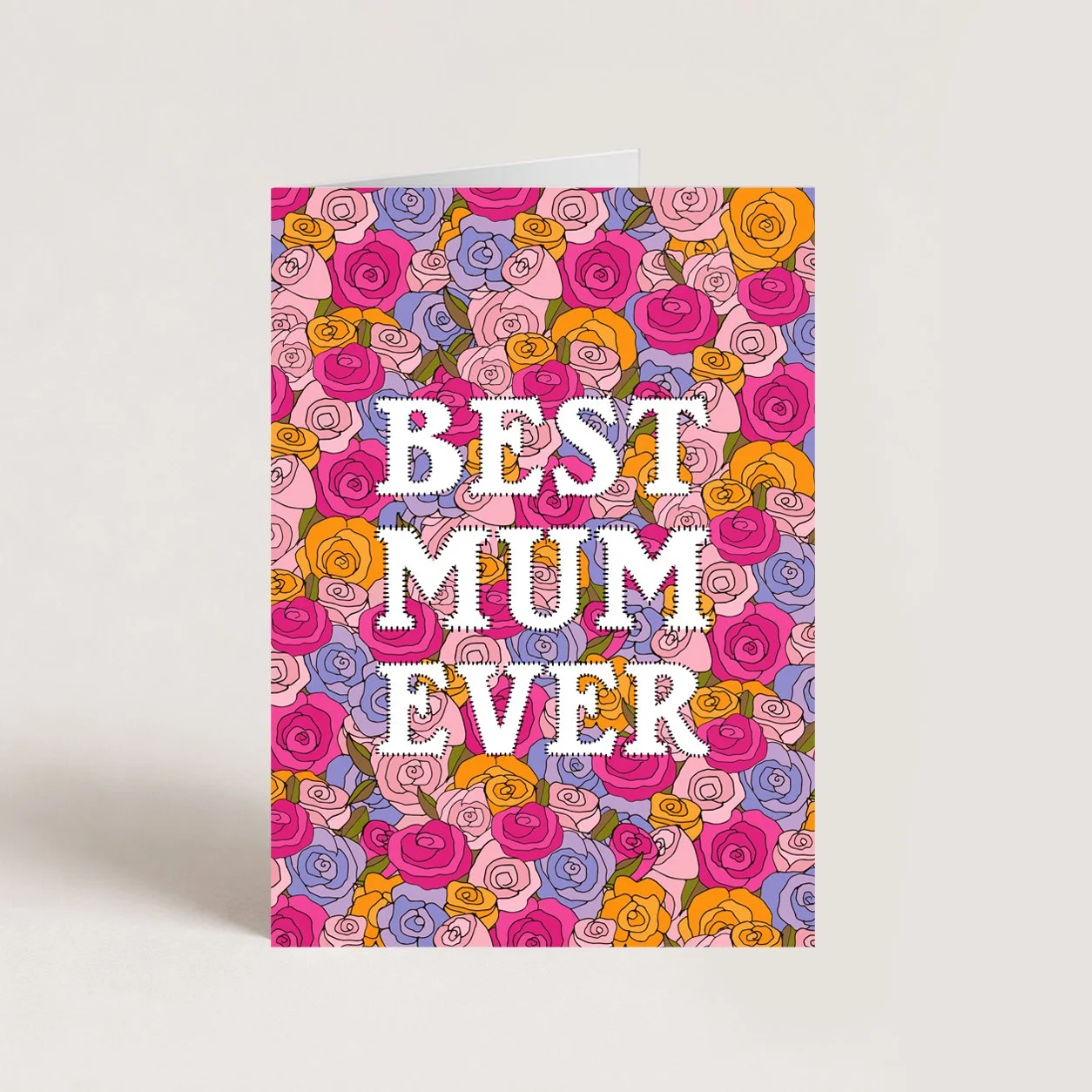 Best Mum Ever Flowers Card