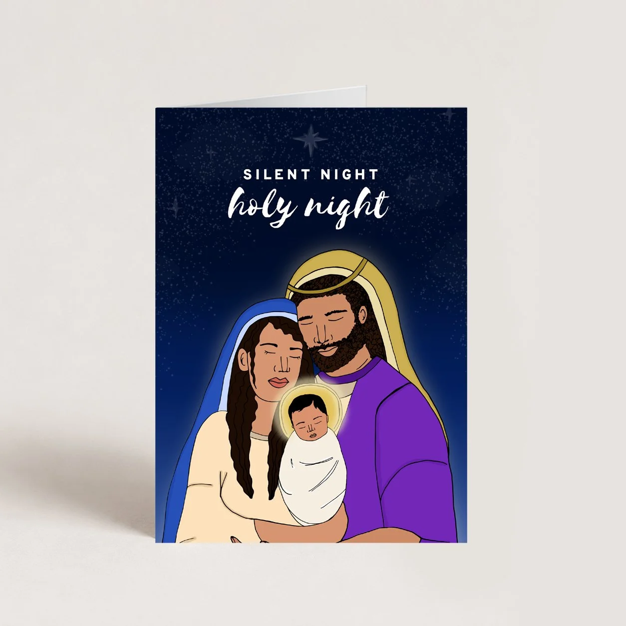 Silent Night Christmas Card