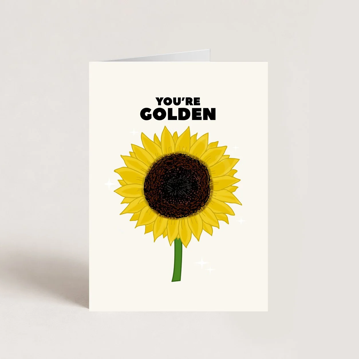 You're Golden Thank You Card