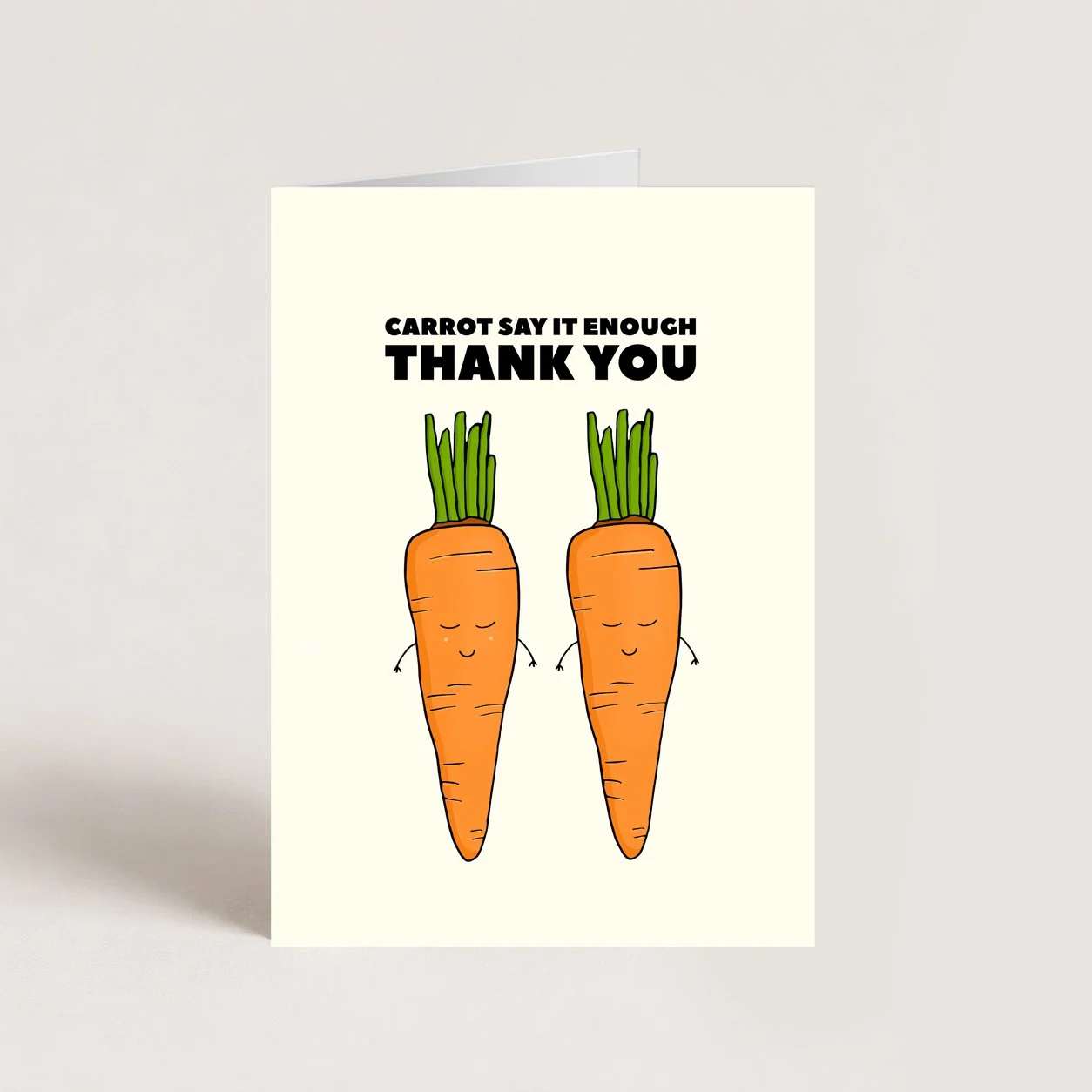 Carrot Thank You Card