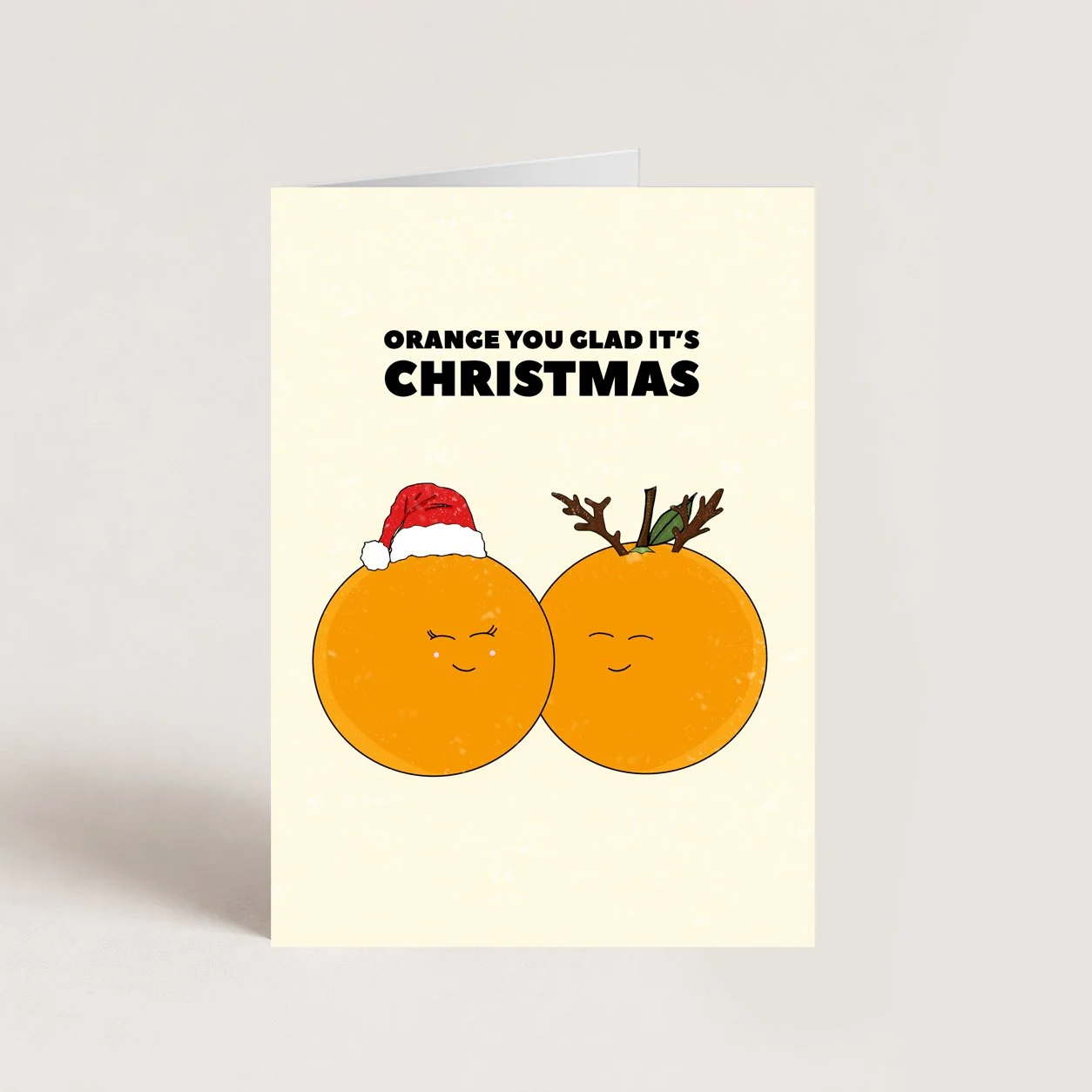 Orange Christmas Card