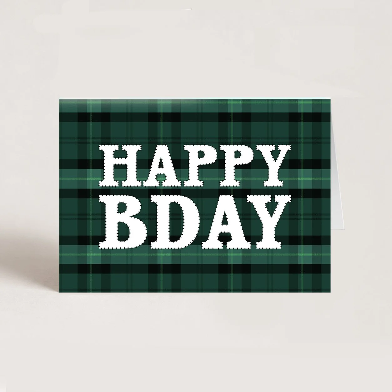 Flannel Birthday Card