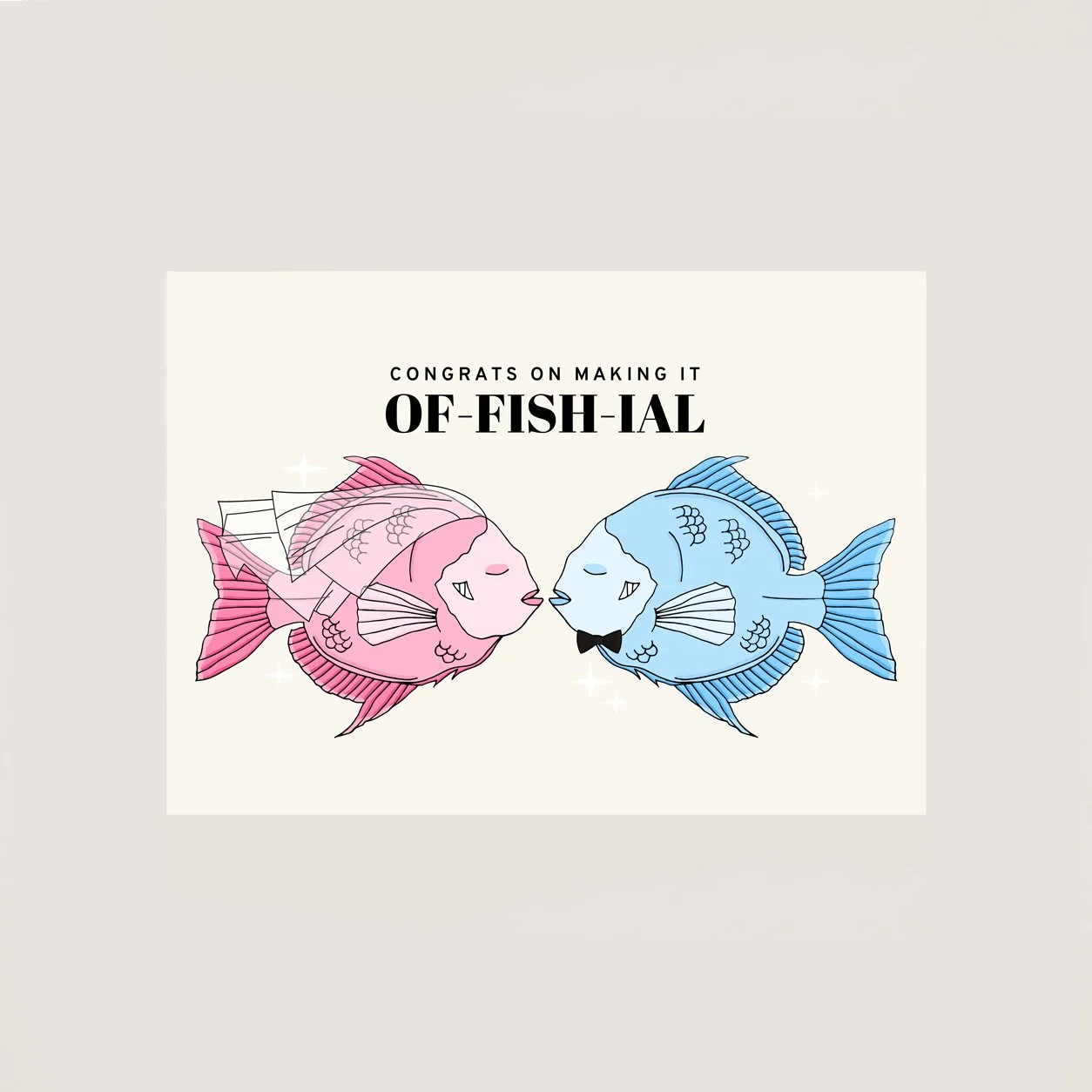Fishes Wedding Card