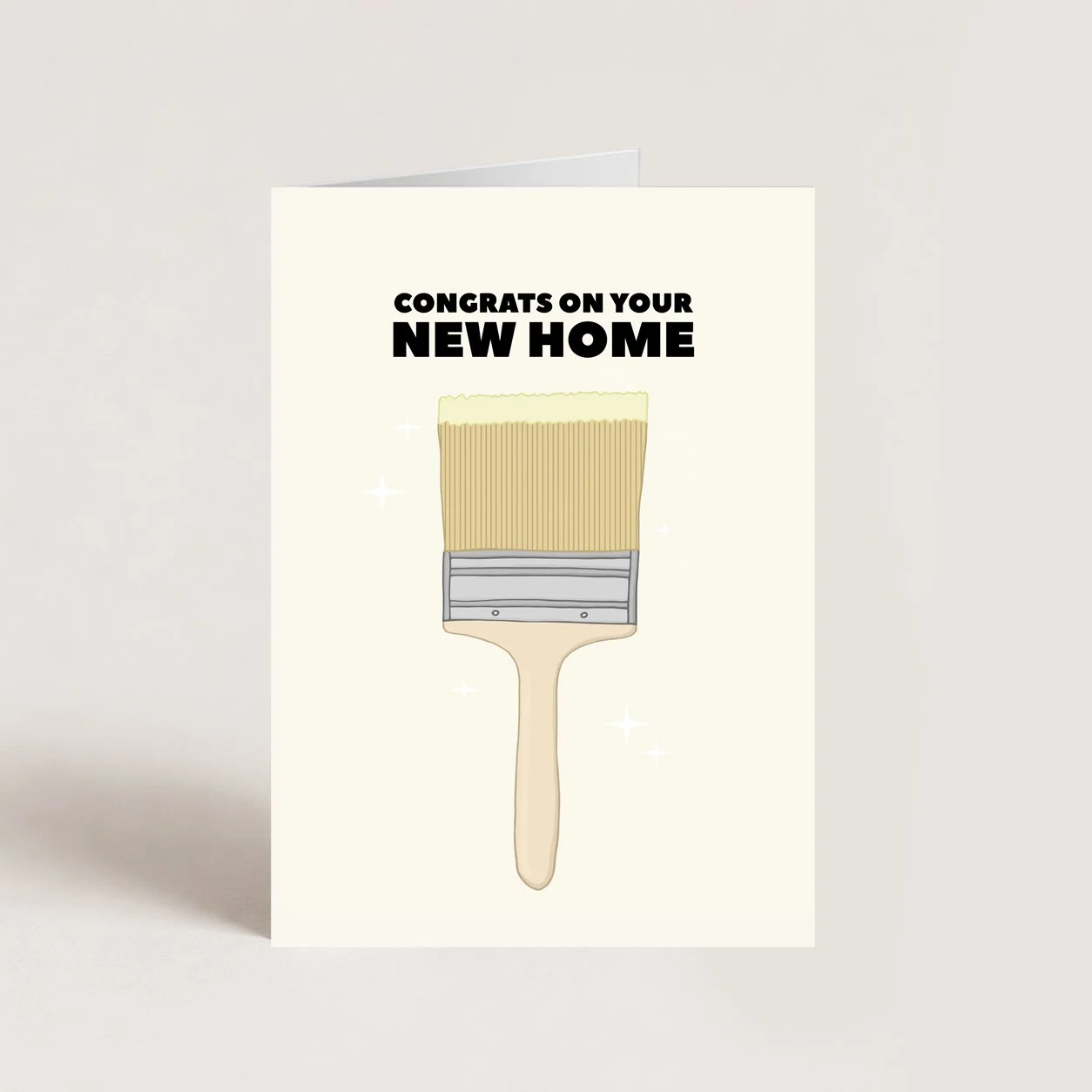 Paintbrush New Home Card