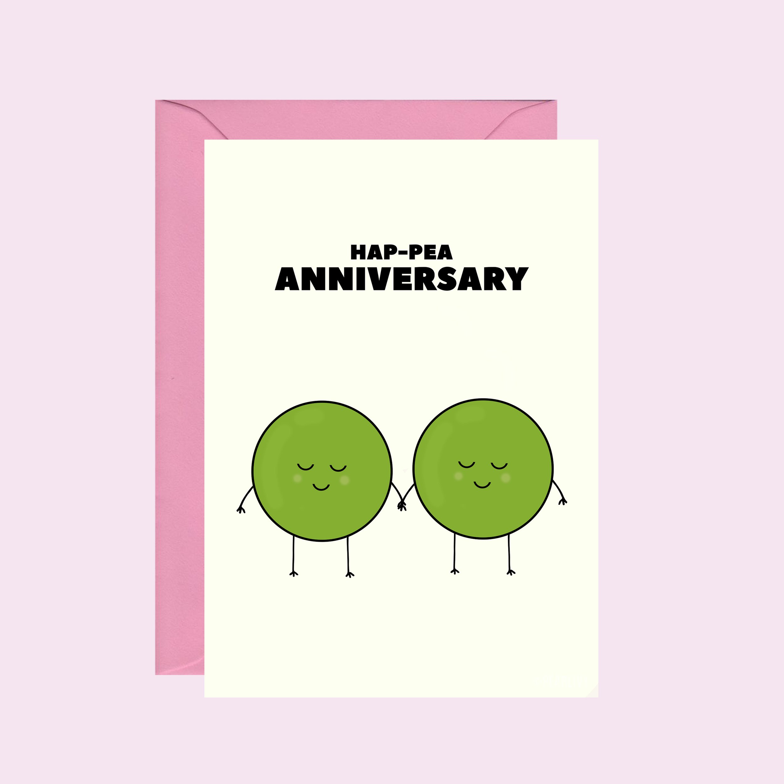 Hap-pea Anniversary Card