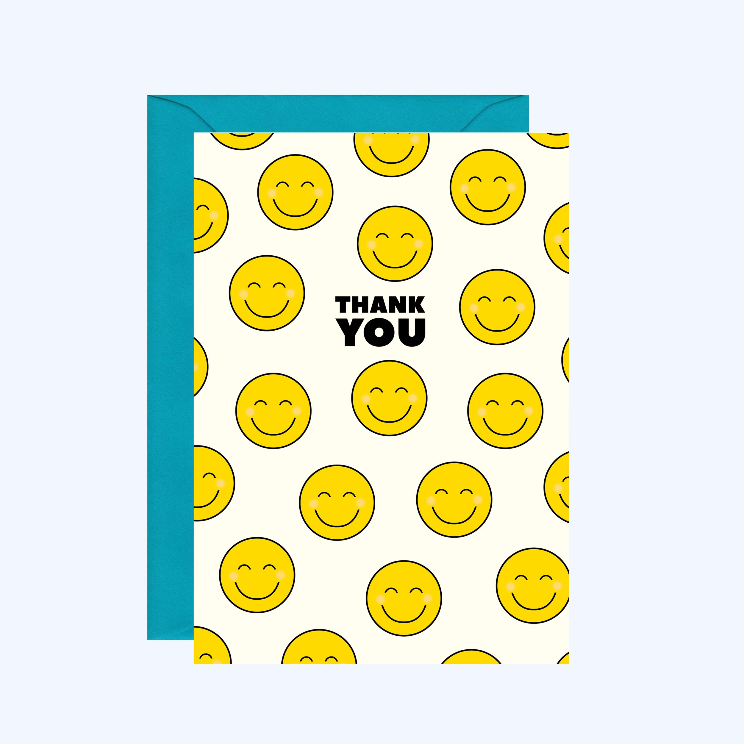 Smiley Face Thank You Card