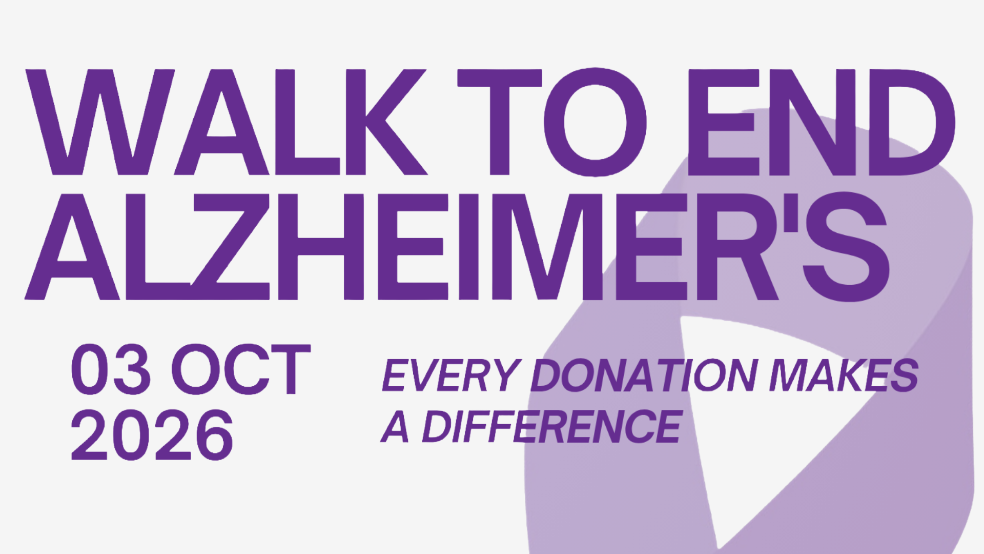 WALK TO END ALZHEIMER'S