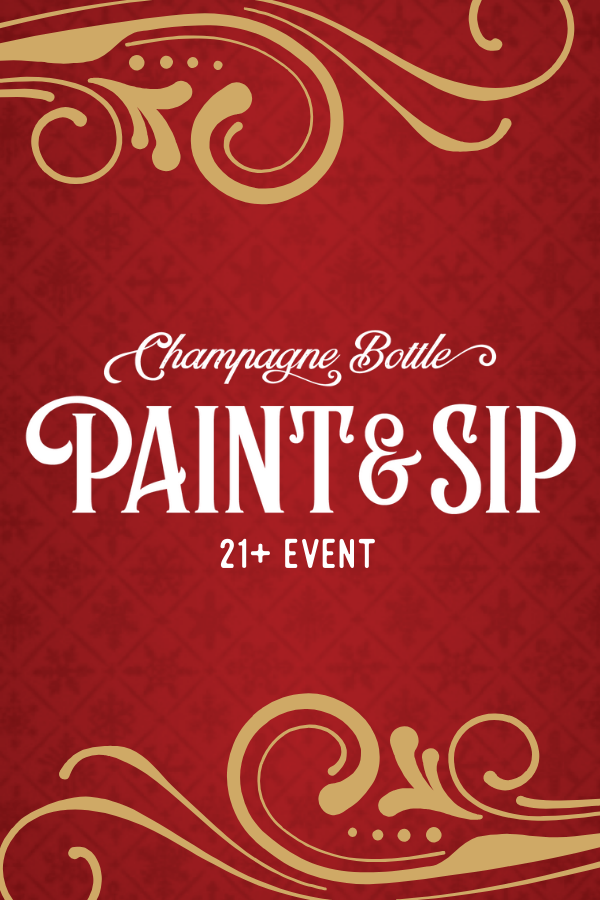 Champagne Bottle Paint &amp; Sip