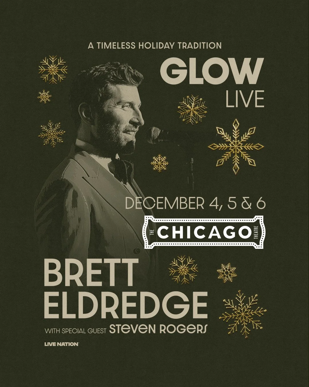 🎁 GIVEAWAY TIME 🎁 We're kicking off December the best way, with tickets to see @bretteldredge on his GLOW tour, December 4 at the Chicago Theatre!⁠
⁠
How to enter:⁠
🎄 Like this post⁠
🎄 Follow @stolensaddlechi, @santababybar and @lnfchicago⁠
🎄 Ta