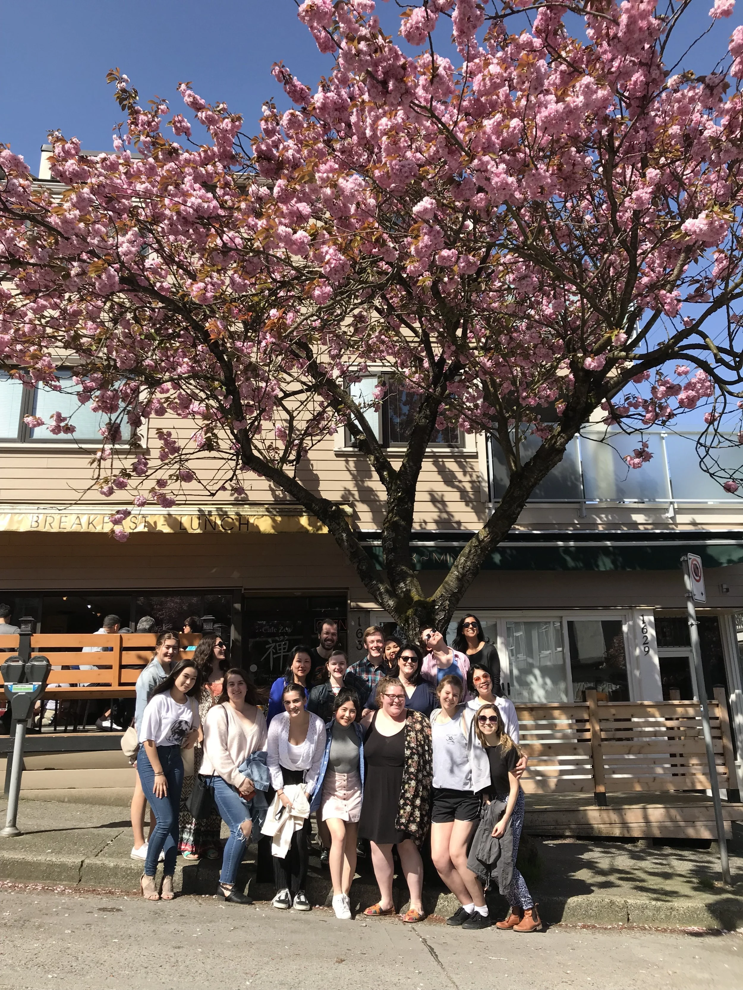 Some of the students in Ms. Jones’ studio at The University of British Columbia