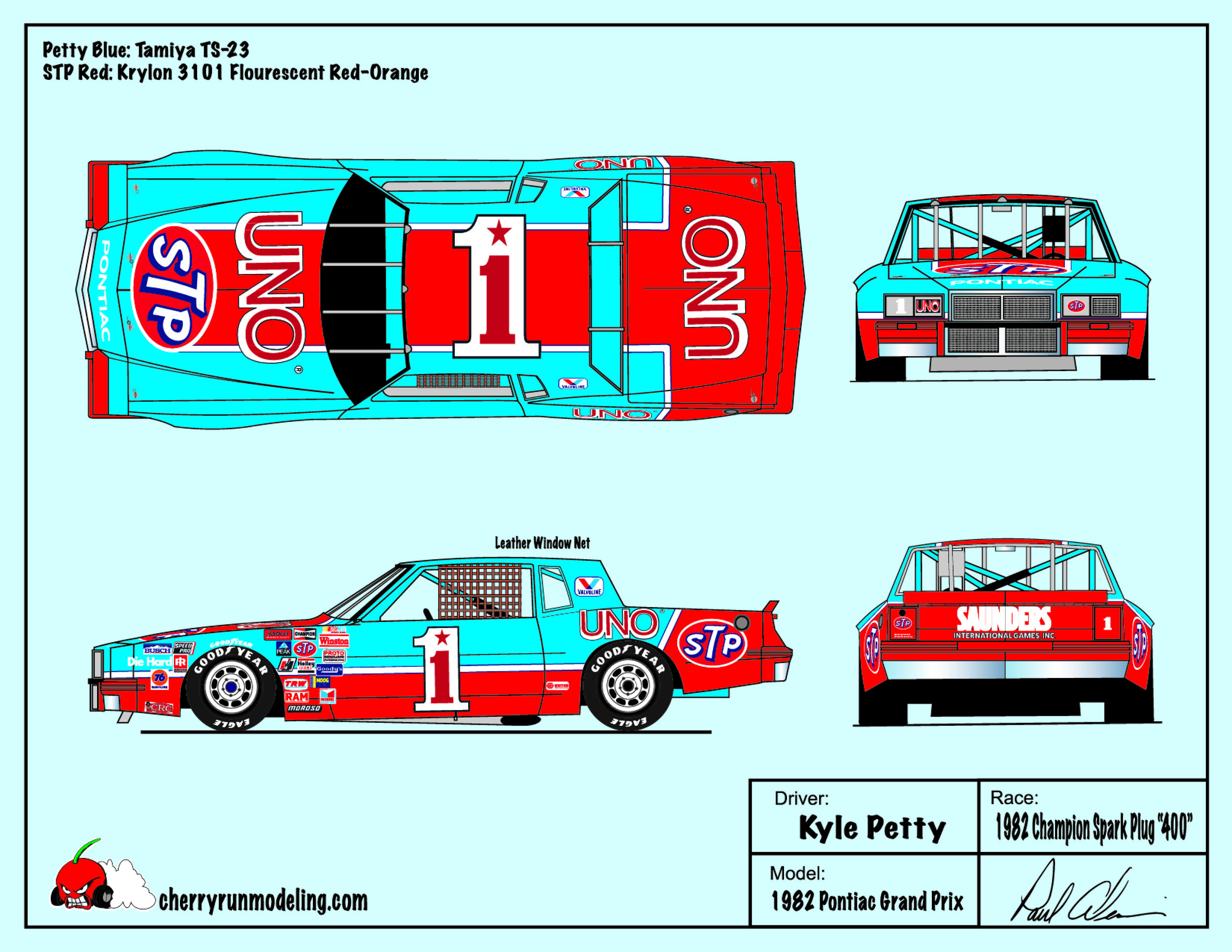Kyle Petty 1982 Champion Spark Plug 400.jpg