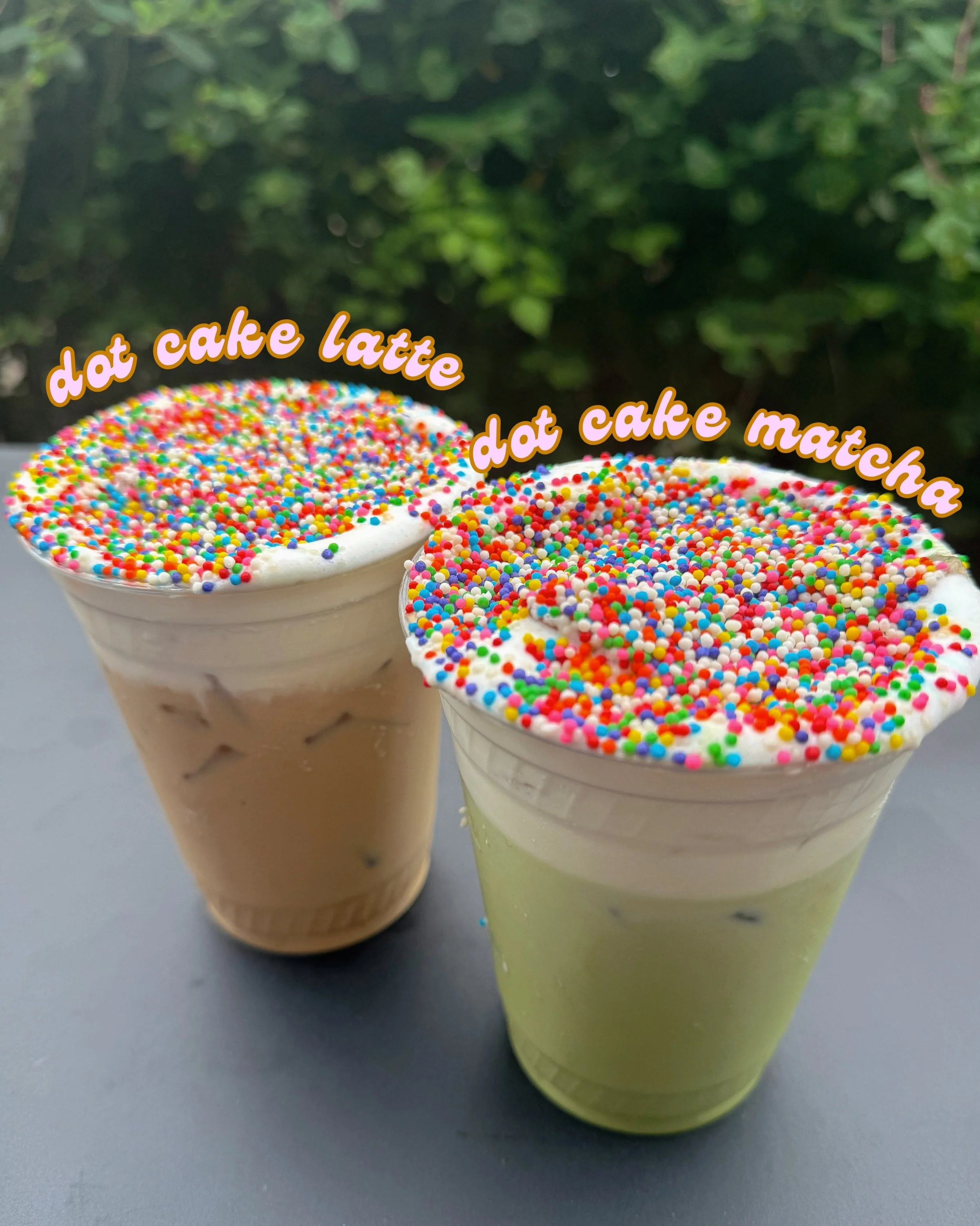 A sweet little weekend treat! ✨ Dot Cake Lattes &amp; Dot Cake Matchas available 5/30&ndash;5/31. 💕