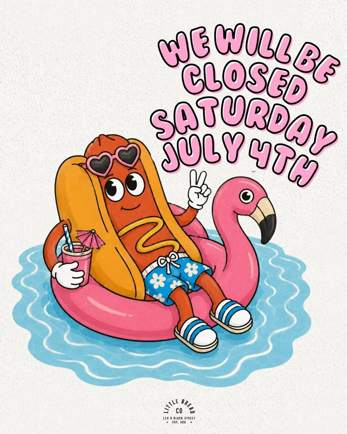 We&rsquo;re open Tuesday&ndash;Friday! ☀️🌭 Taking Saturday (7/4) off for some sunshine and snacks, then we&rsquo;ll be back open Sunday. We can&rsquo;t wait to see ya! ✨