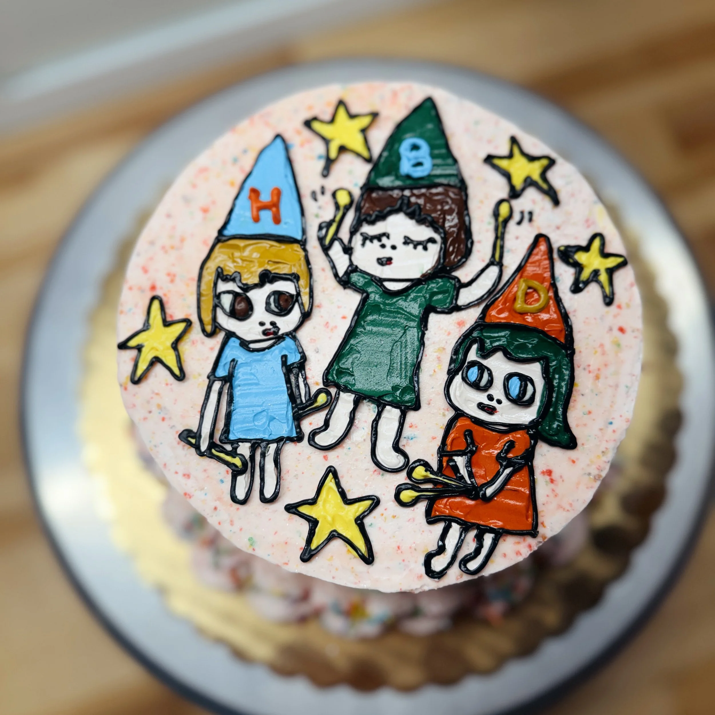 Yoshitomo Nara inspired cutie cake from yesterday! ✨