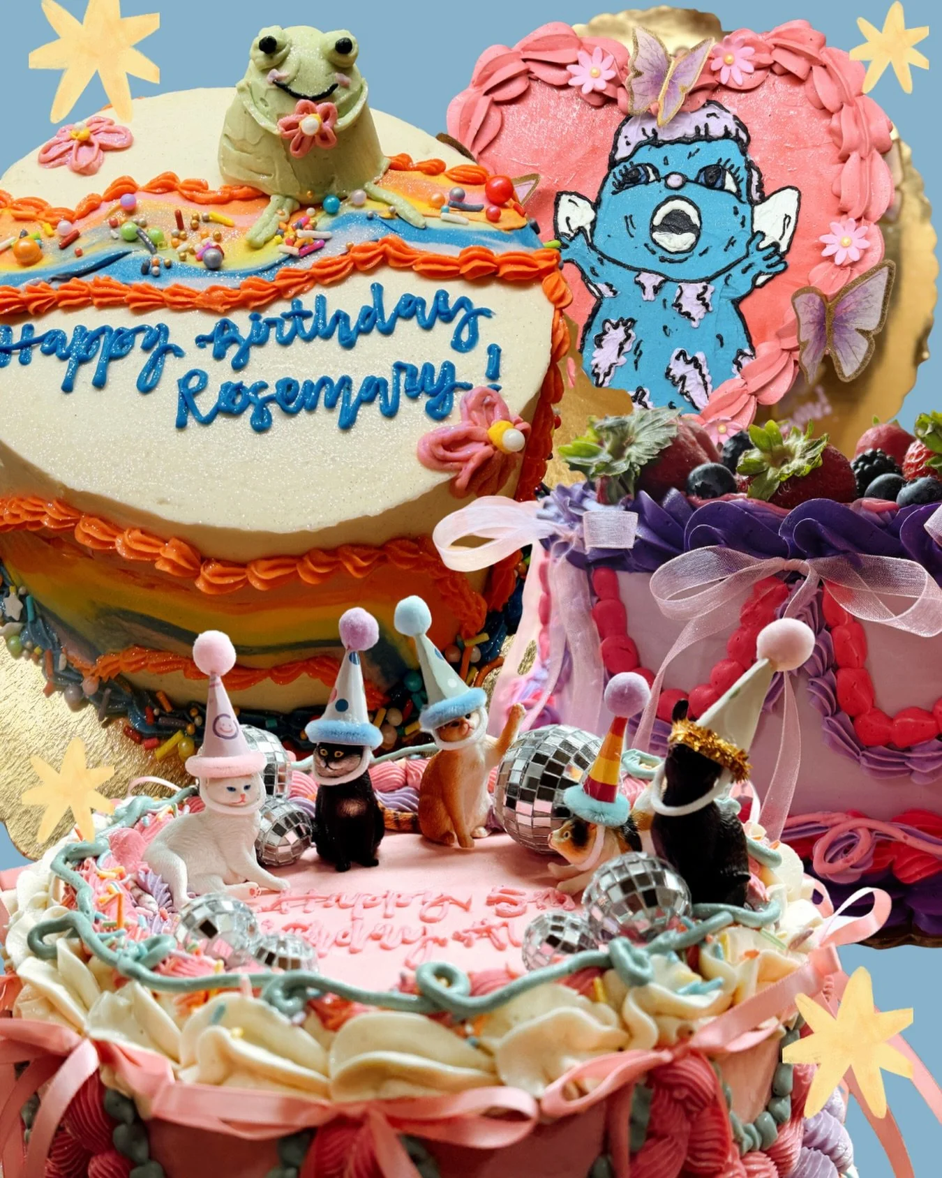 Whatever you&rsquo;re celebrating, we&rsquo;d love to make it a little sweeter. ✨💕 Here are a few cakes we made for this weekend&rsquo;s celebrations!