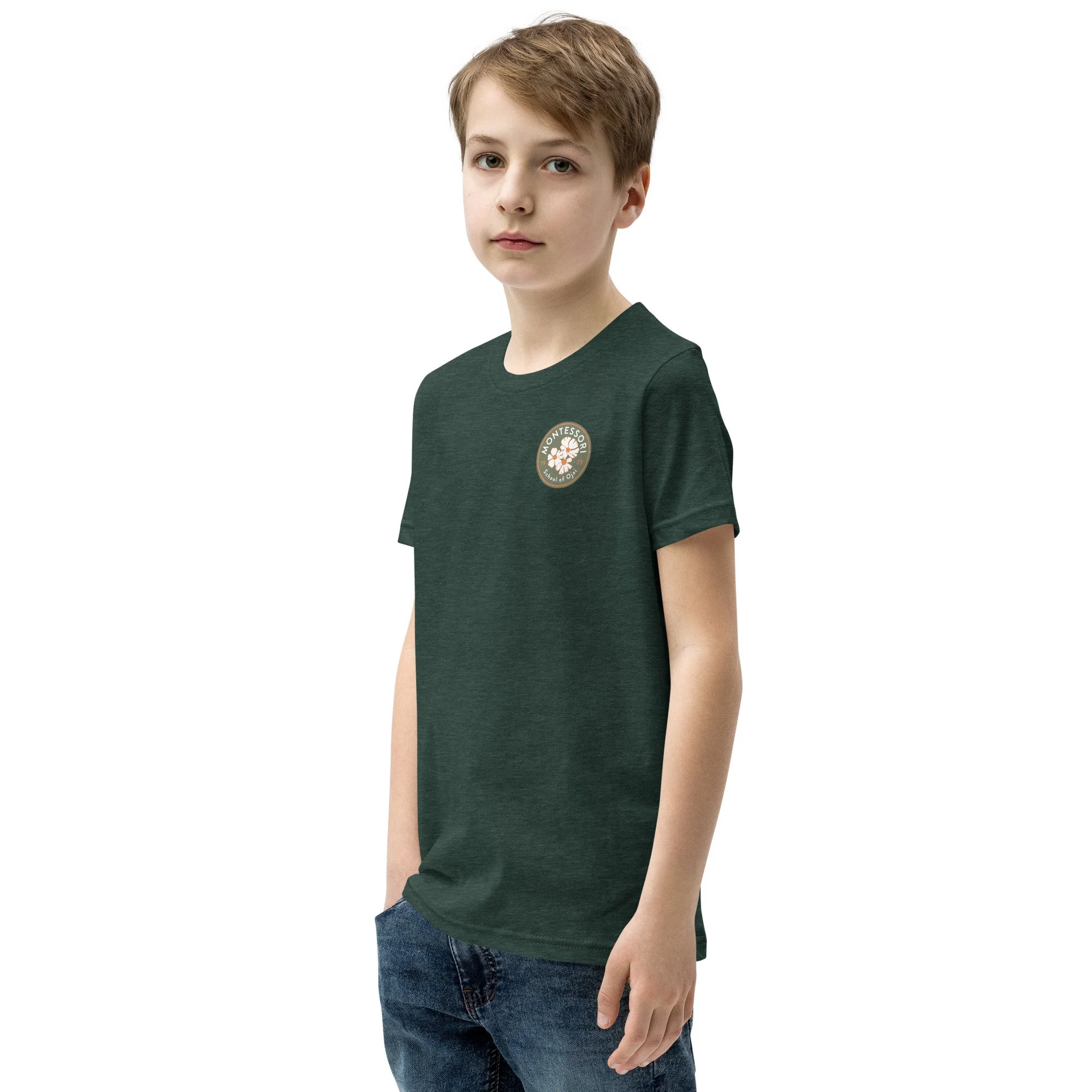 youth-staple-tee-heather-forest-left-front-69c188d540f67.jpg
