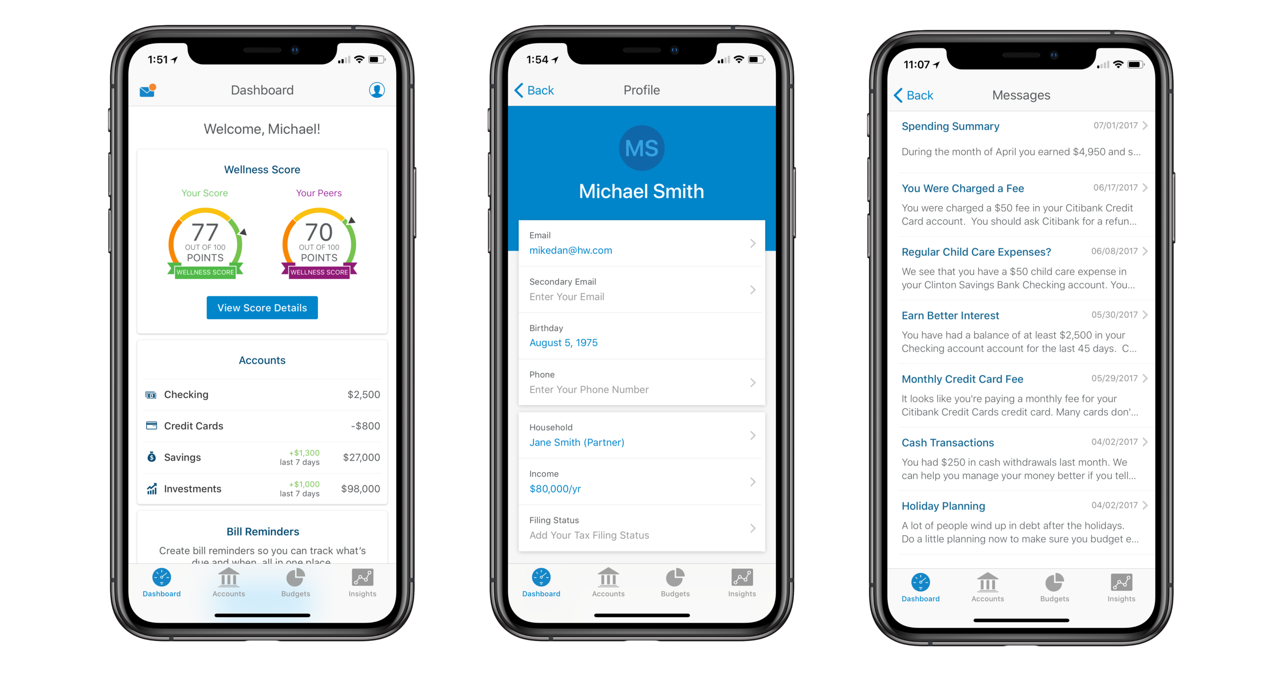 HelloWallet iOS Mobile App