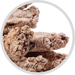 CODONOPSIS ROOT enhances the production of blood and body fluids. It also fortifies the lungs and aides in cleansing them of pollutants. A known adaptogen, it is clinically proven to moderate our response to stress because of their anti-inflammatory, antioxidant, anxiolytic, and antidepressant qualities.