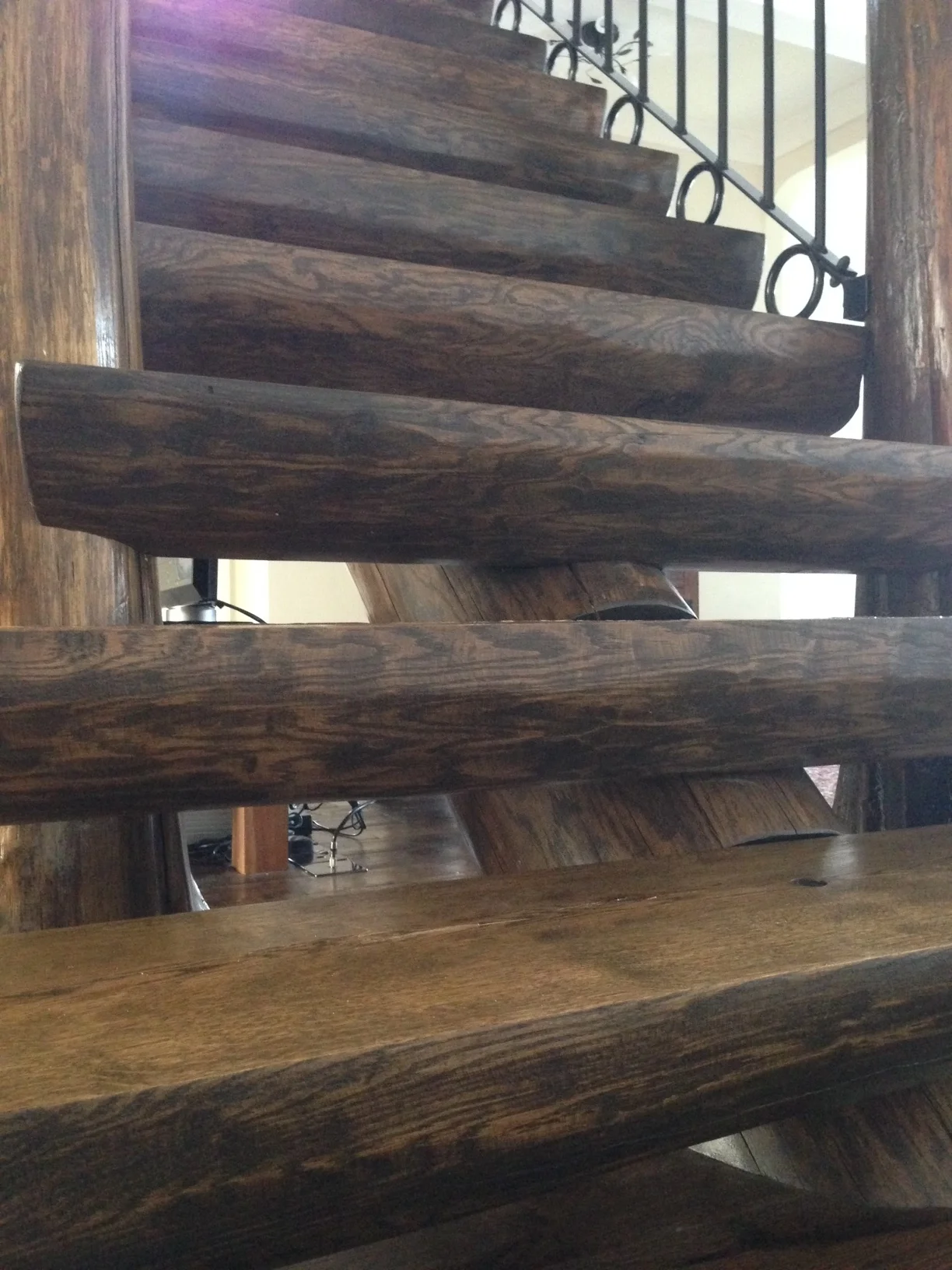 Close-up of a Full Scribe Staircase