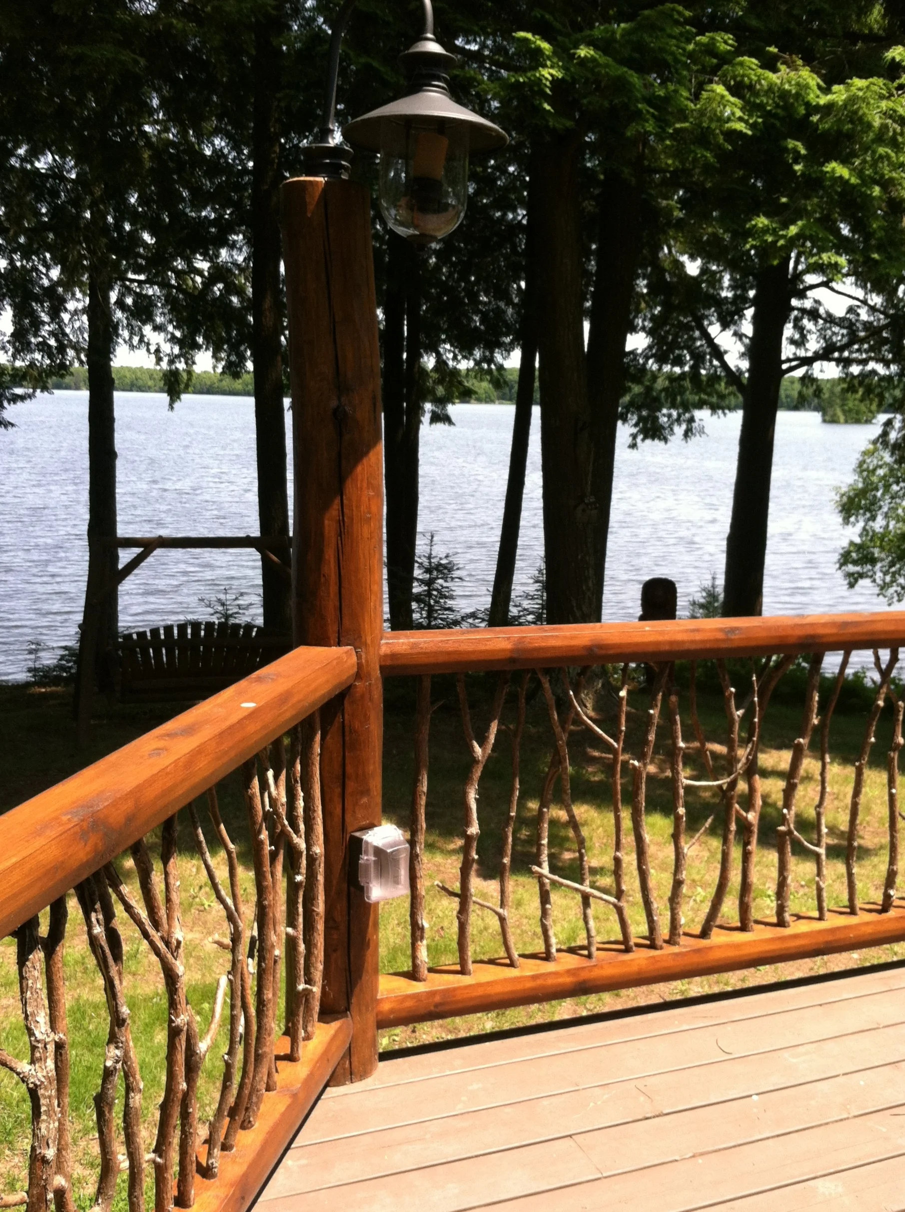 Exterior Log Twig Railings