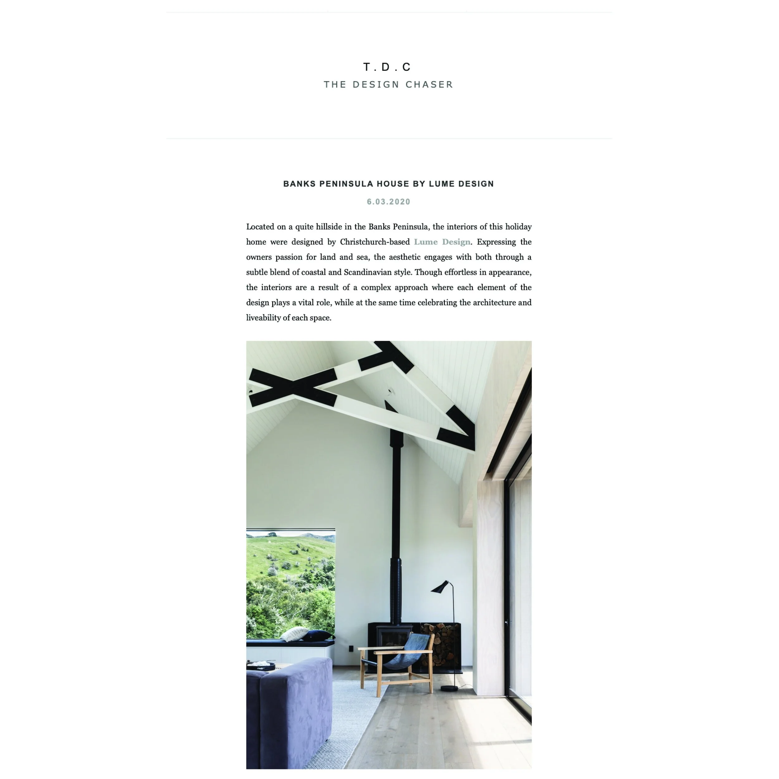 THE DESIGN CHASER JUNE 2020