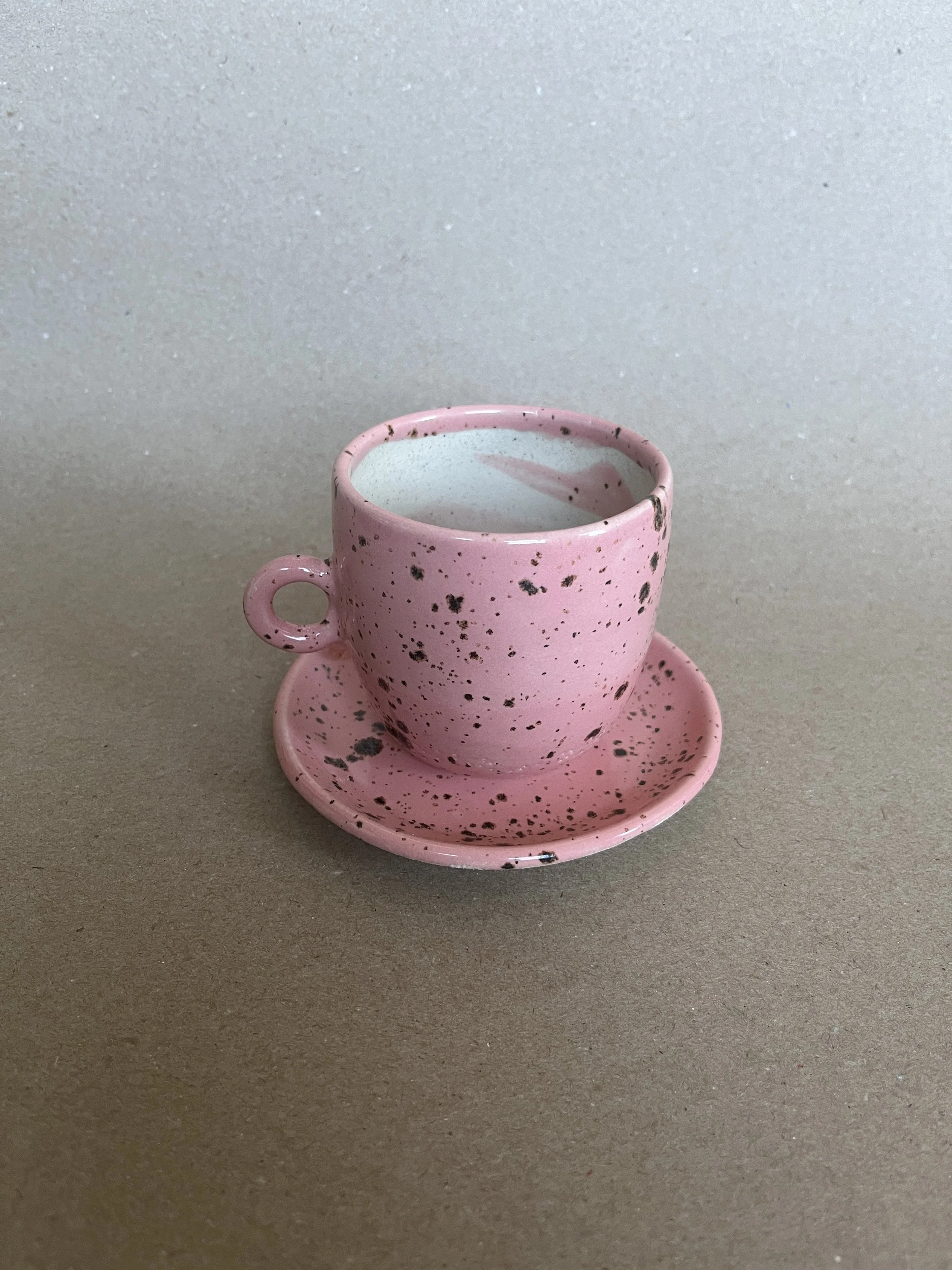 Speckled Peony Espresso Cup Set