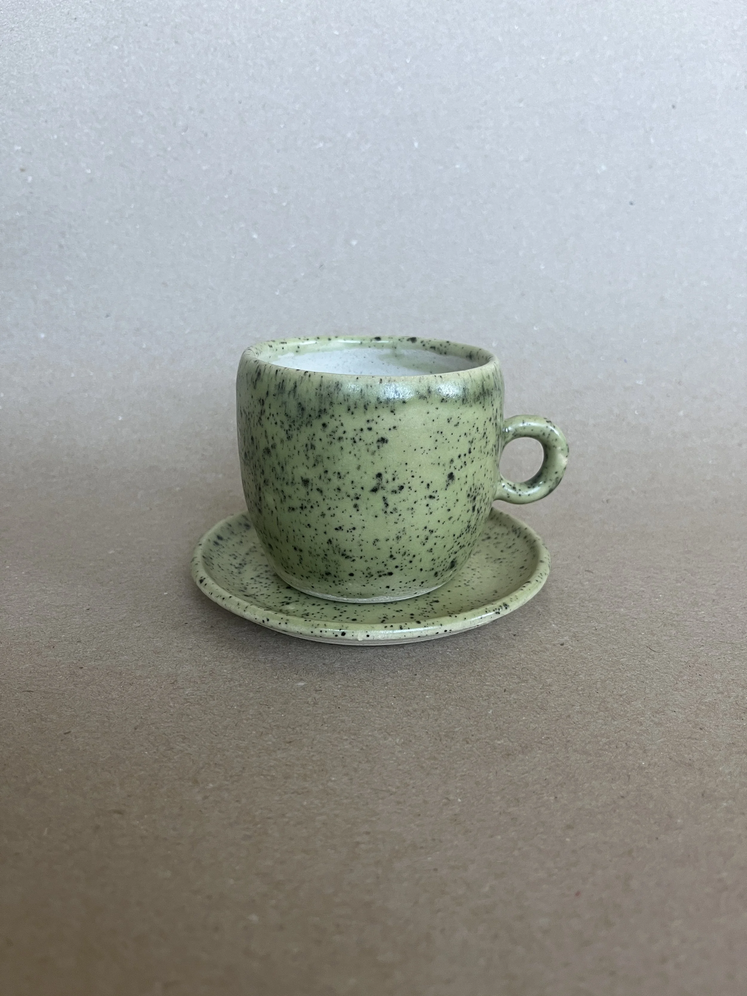 Matcha Speckled Espresso Cup Set