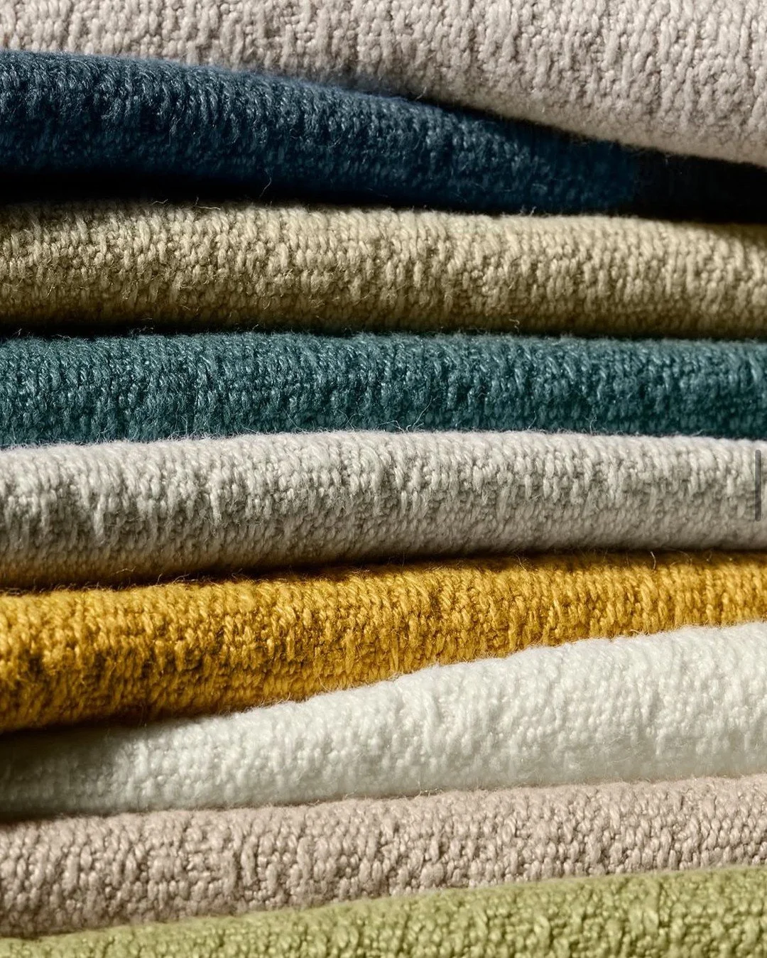 Stunning chunky and textural fabrics from @lamanufacturecogolinofficiel.  #thecravecollective #rugs #fabric #handmade #luxury