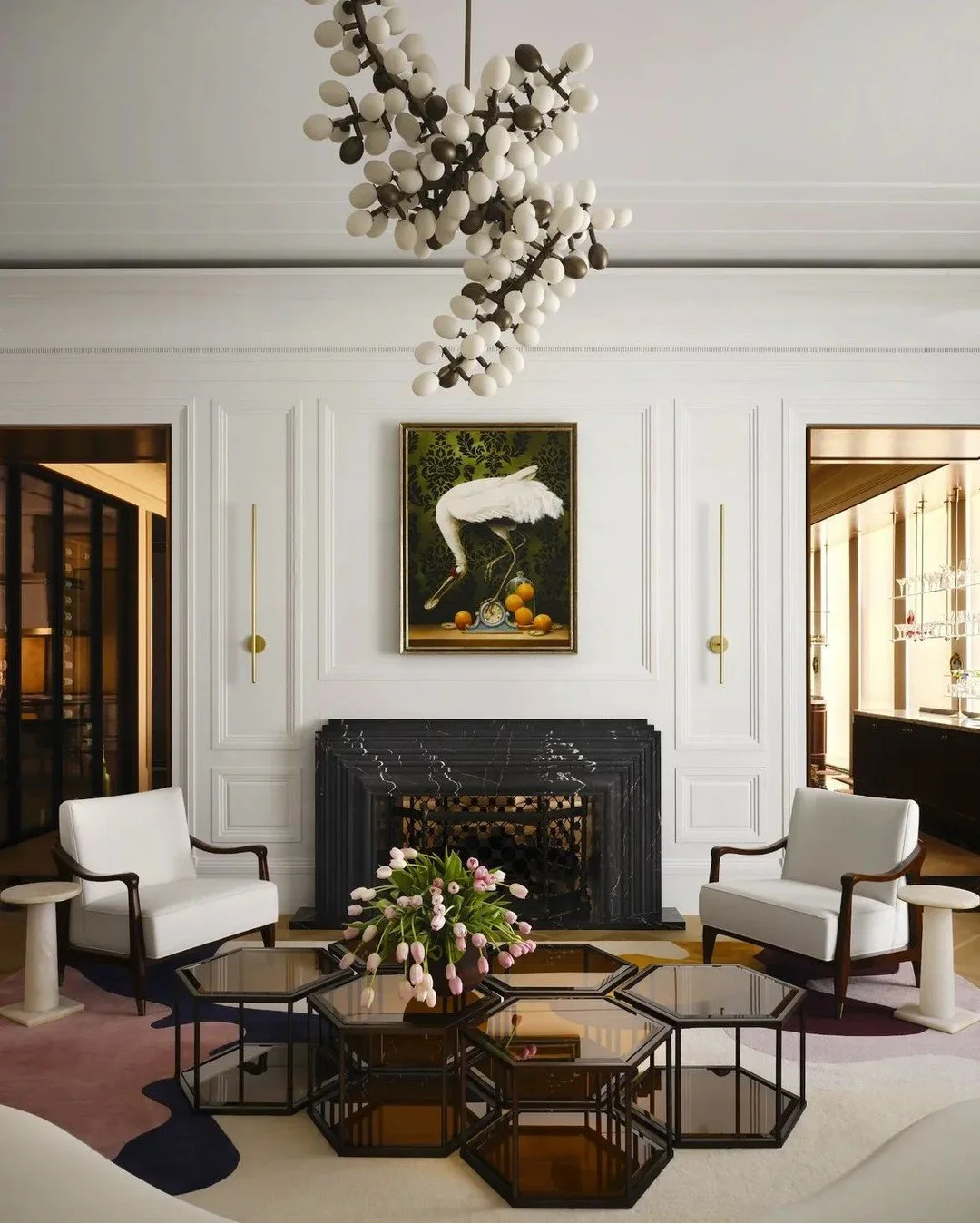 Perfect symmetry. (Design by @danielchenin, photo by @douglasfriedman)  #thecravecollective #interiordesign #design #livingroom #interiors123