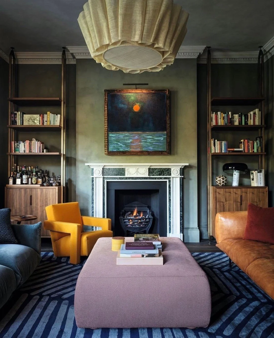 Love a limewashed wall. (Design by @suzyhoodless, photo by @jondayphotography)  #thecravecollective #interiordesign #design #livingroom #interiors123