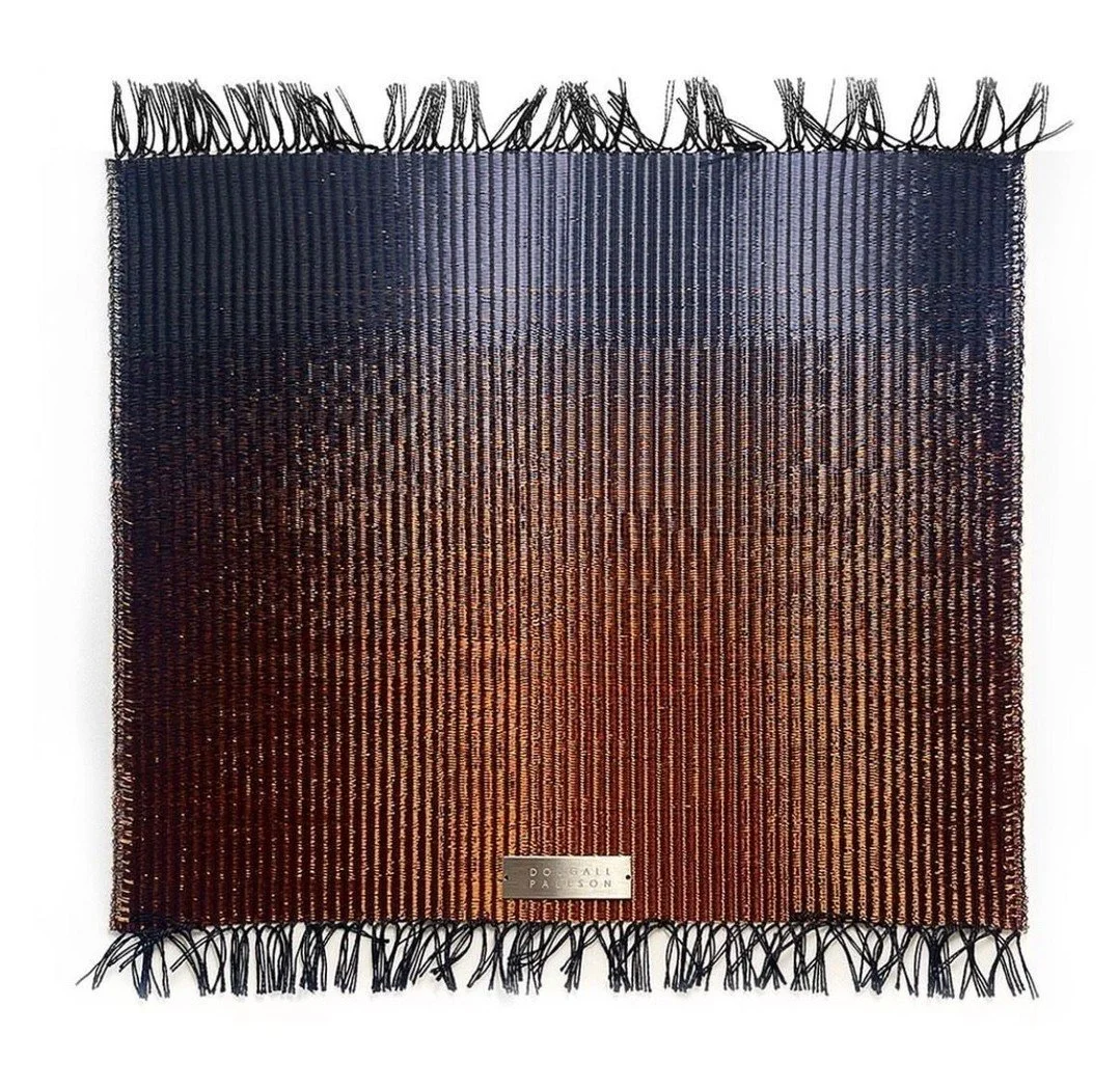 A gorgeous moody color combo from @dougallpaulson.  #thecravecollective #art #color #artwork #weaving