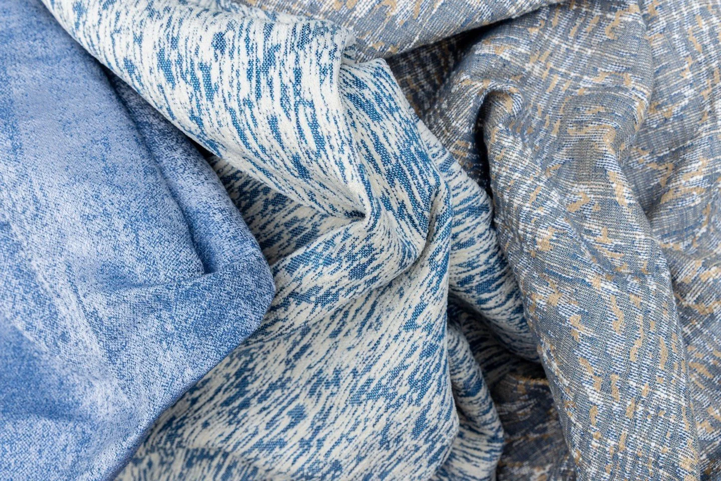 Dreamy Kyanite blue hues from the Crave Collection 💙. #thecravecollection #fabric #textiles #texture #color