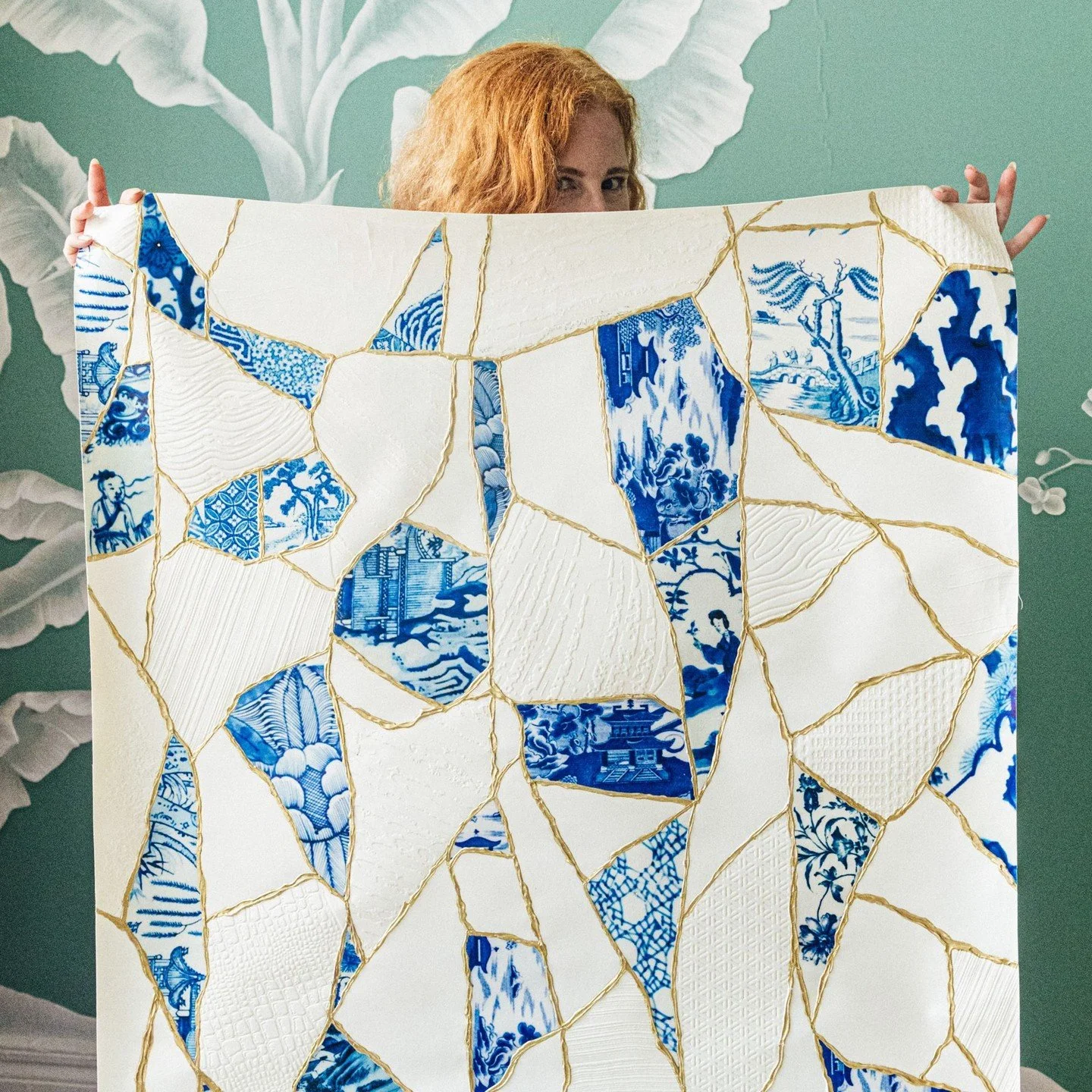 The texture. The color. The craft. @mjatelier&rsquo;s MJ &Eacute;lev&eacute; line transforms Kintsugi into a digitally printed, embossed wallcovering that rewards a closer look &mdash; and a second one. For interiors that mean something. #thecravecol