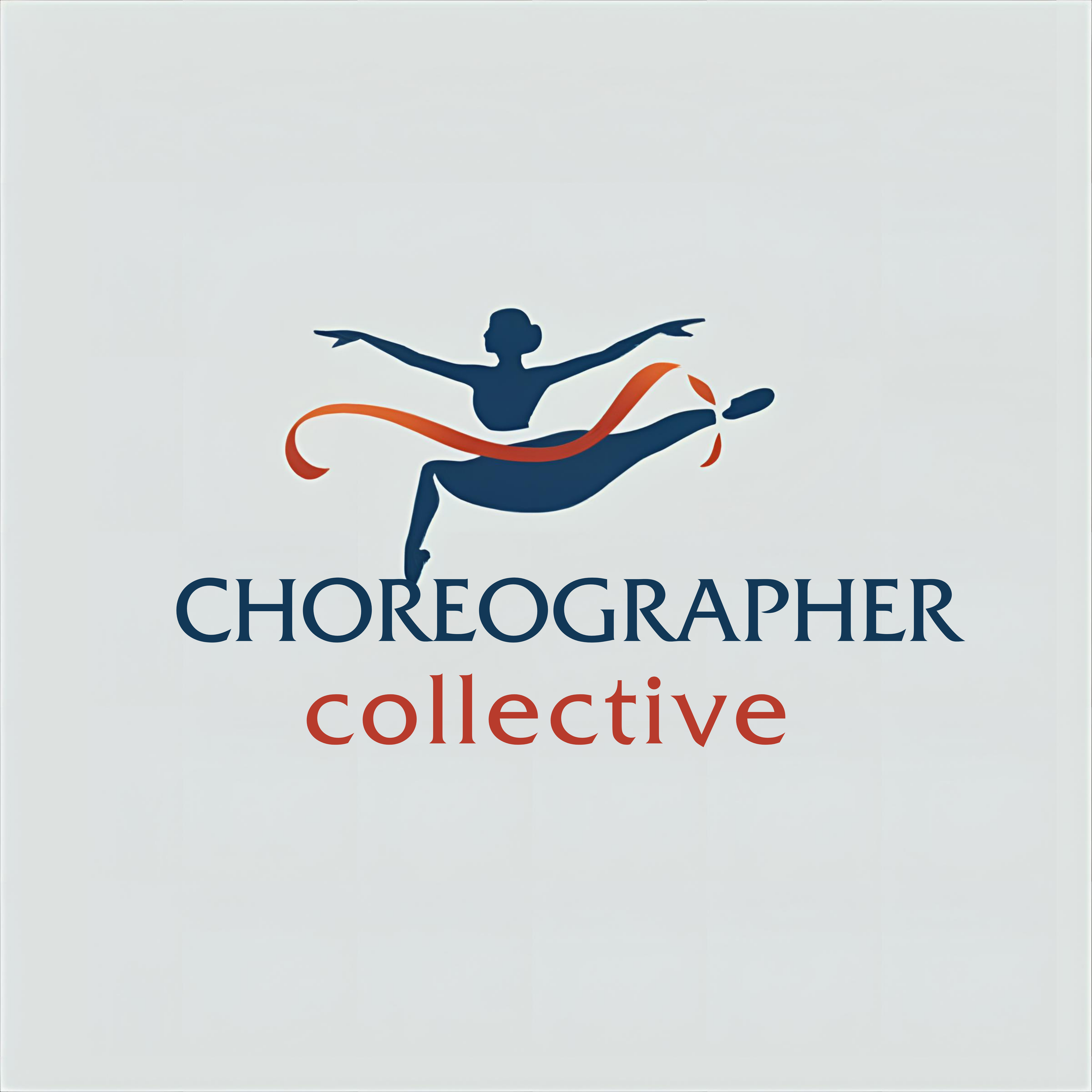 Logo of a dancer silhouette with text 'Choreographer collective'.