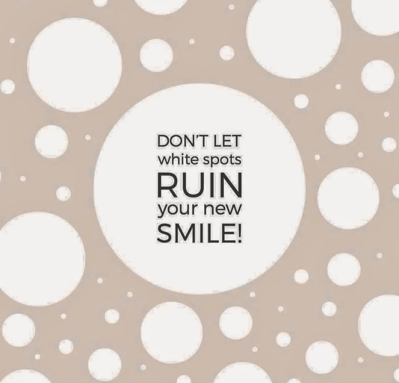 Got white spots? 🦷🙃 We have the solution! 😁🦷✨Ask for details @ 949-273-8900