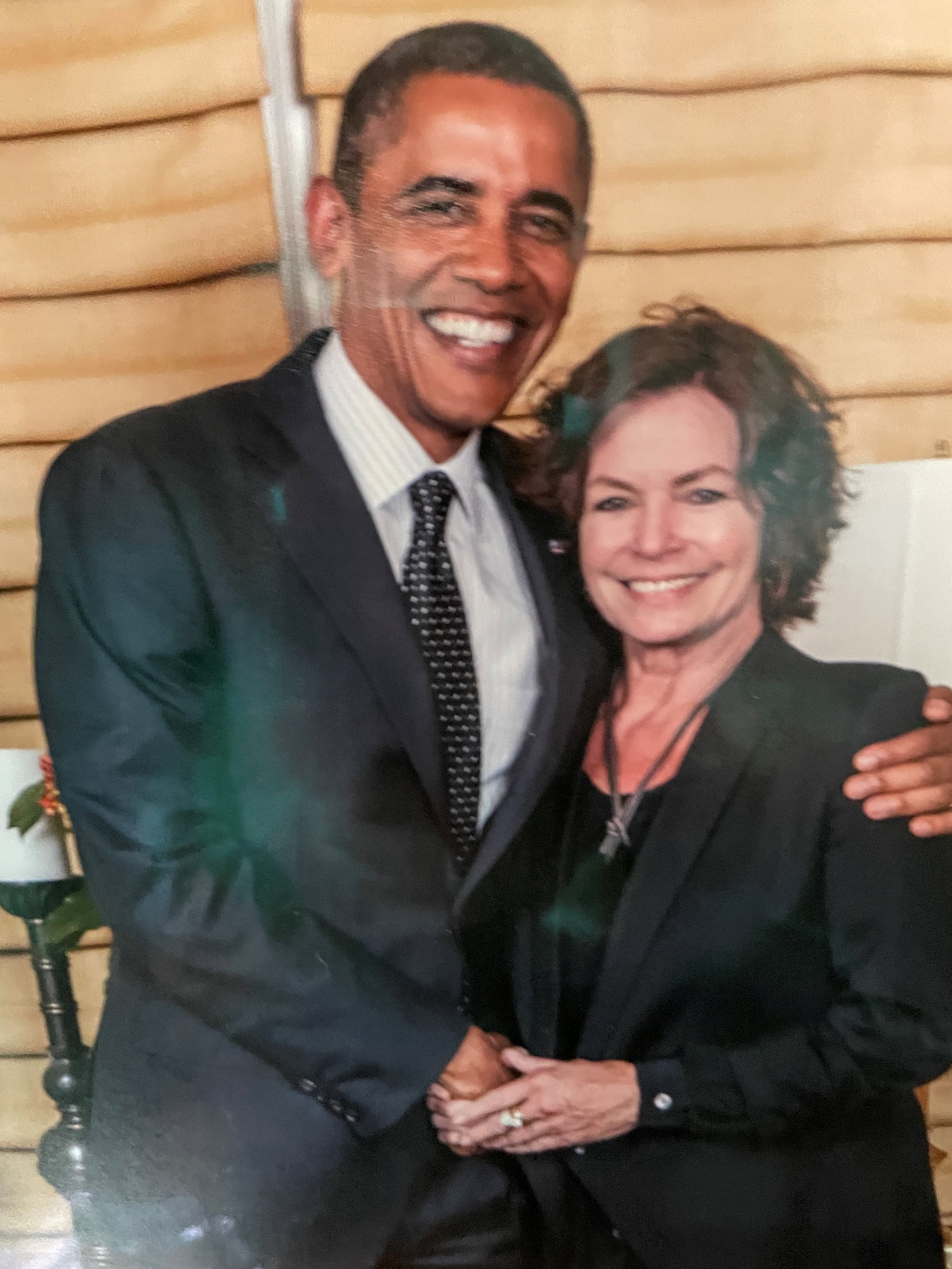 Lynn and former president Obama.