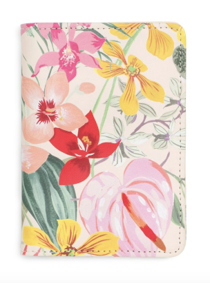 floral passport cover