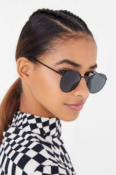 woman wearing black SUNGLASSES UNDER $20