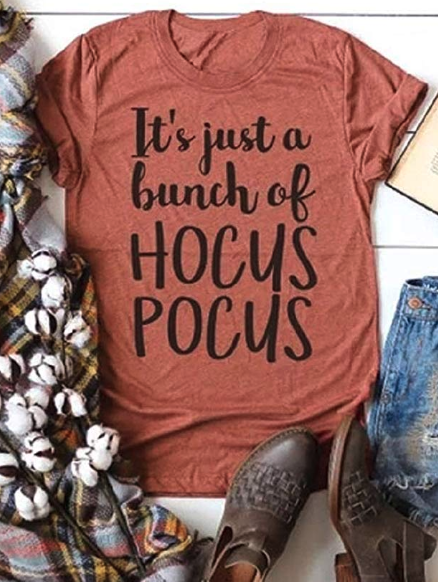 it's just a bunch of hocus pocus shirt celebrating Halloween at Disney World