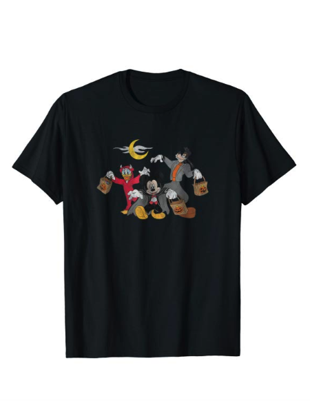 black shirt with disney characters for grey shirt with hocus pocus print