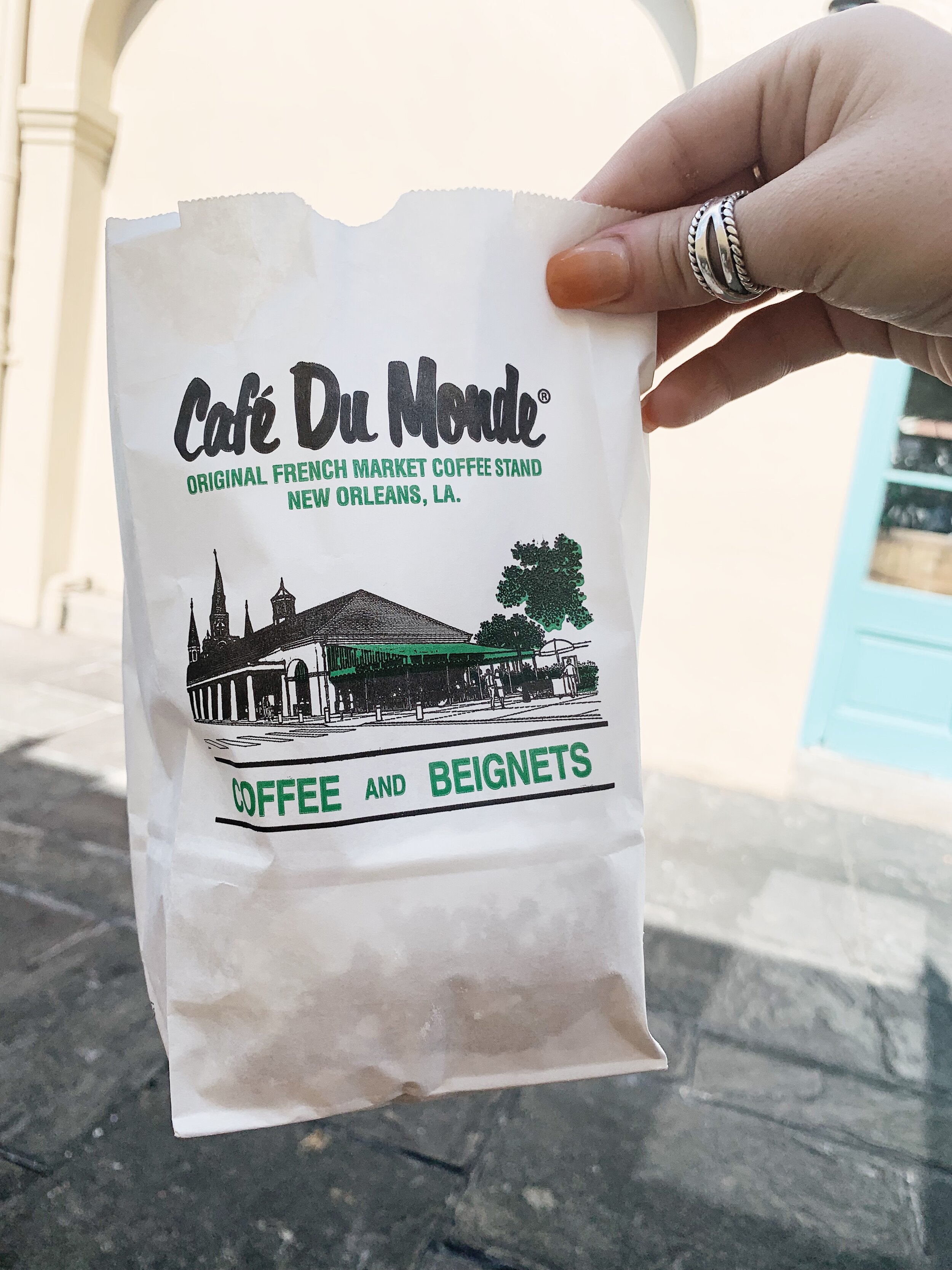 takeout pack from Cafe Du Monde