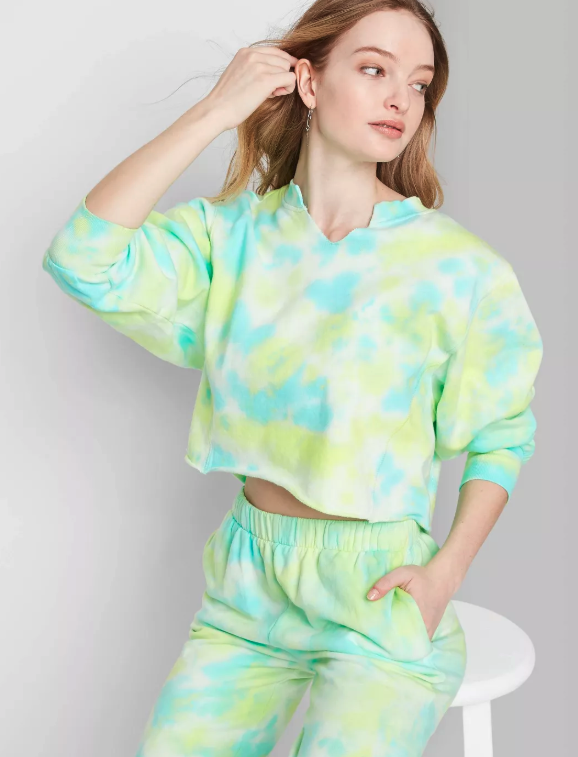 neon green and yellow TIE DYE TRENDS 
