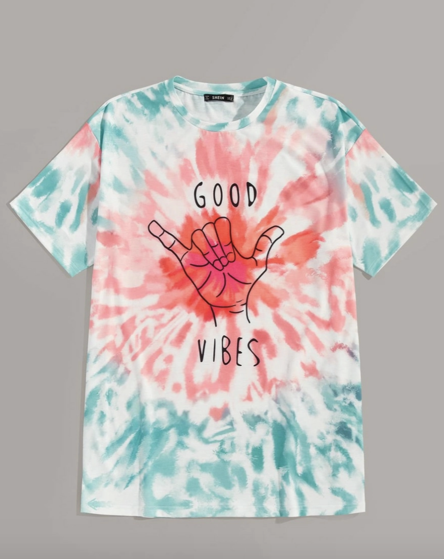 green and red TIE DYE TRENDS